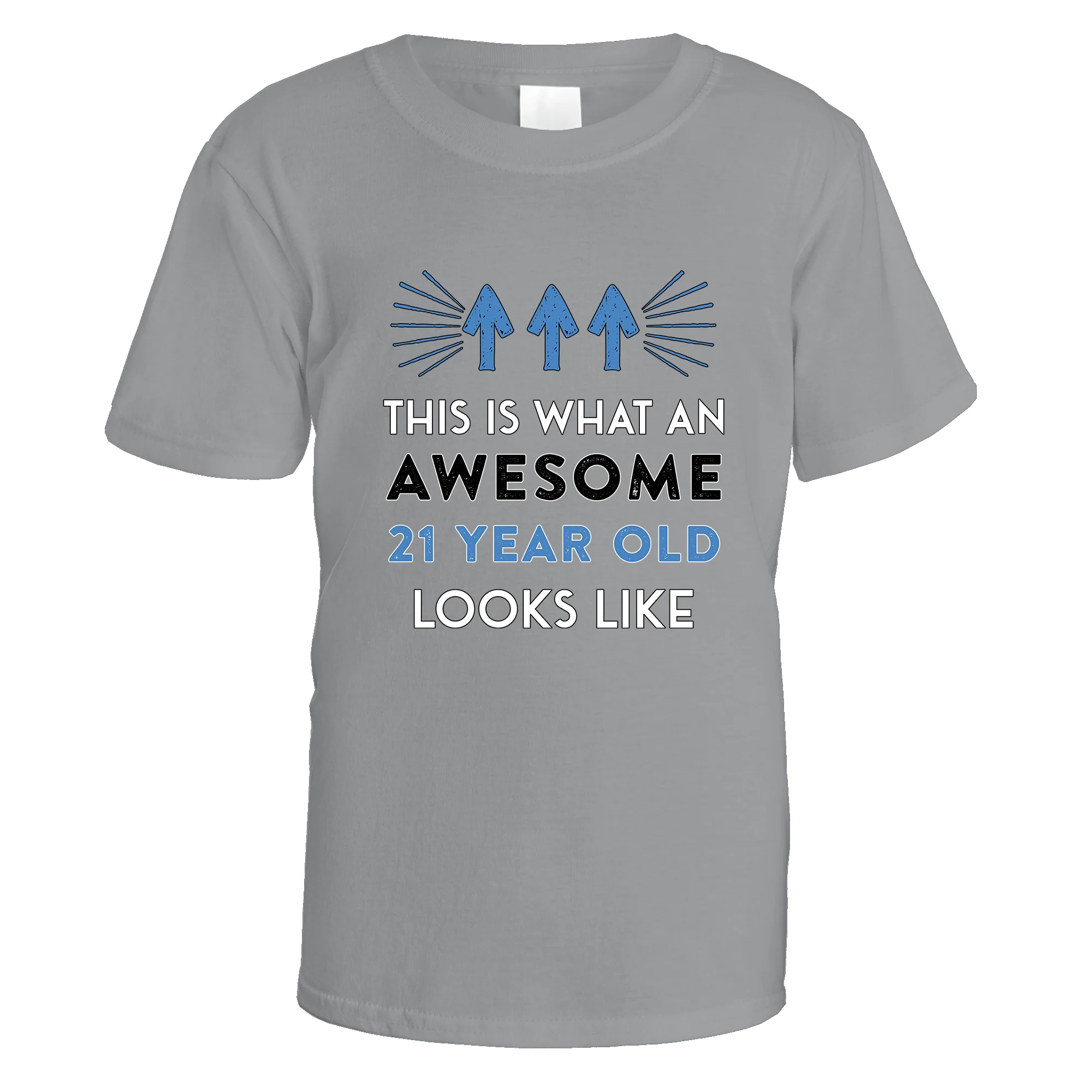 Awesome 21 Year Old T-Shirt (Blue Design) - Image 11
