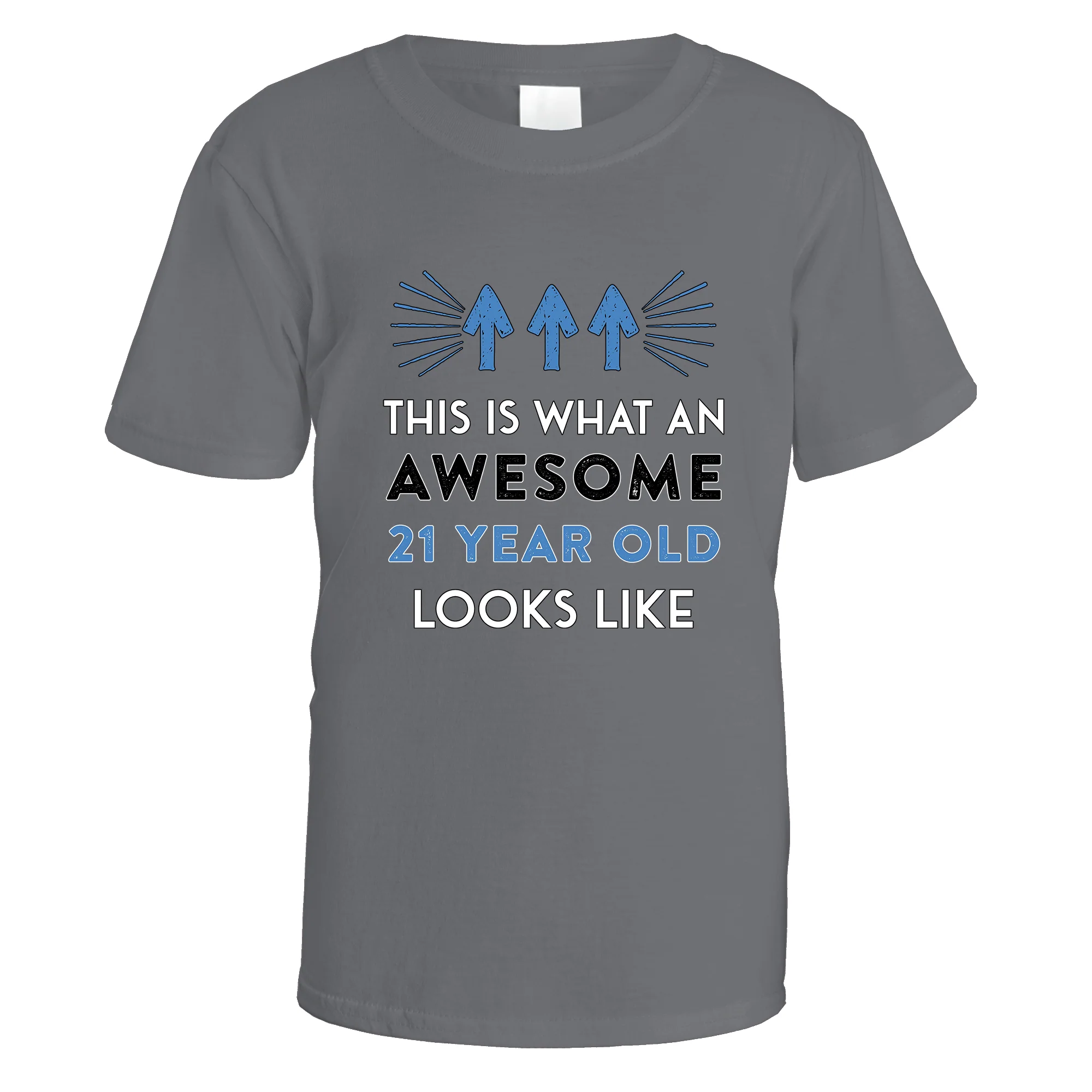 Awesome 21 Year Old T-Shirt (Blue Design) - Image 12