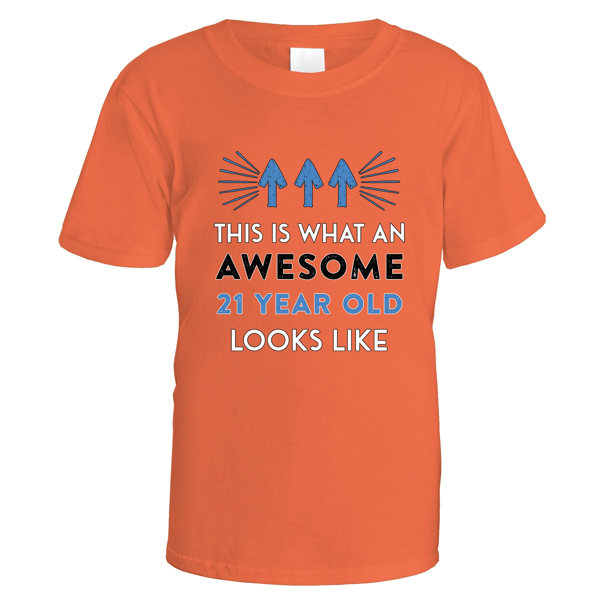 Awesome 21 Year Old T-Shirt (Blue Design) - Image 6