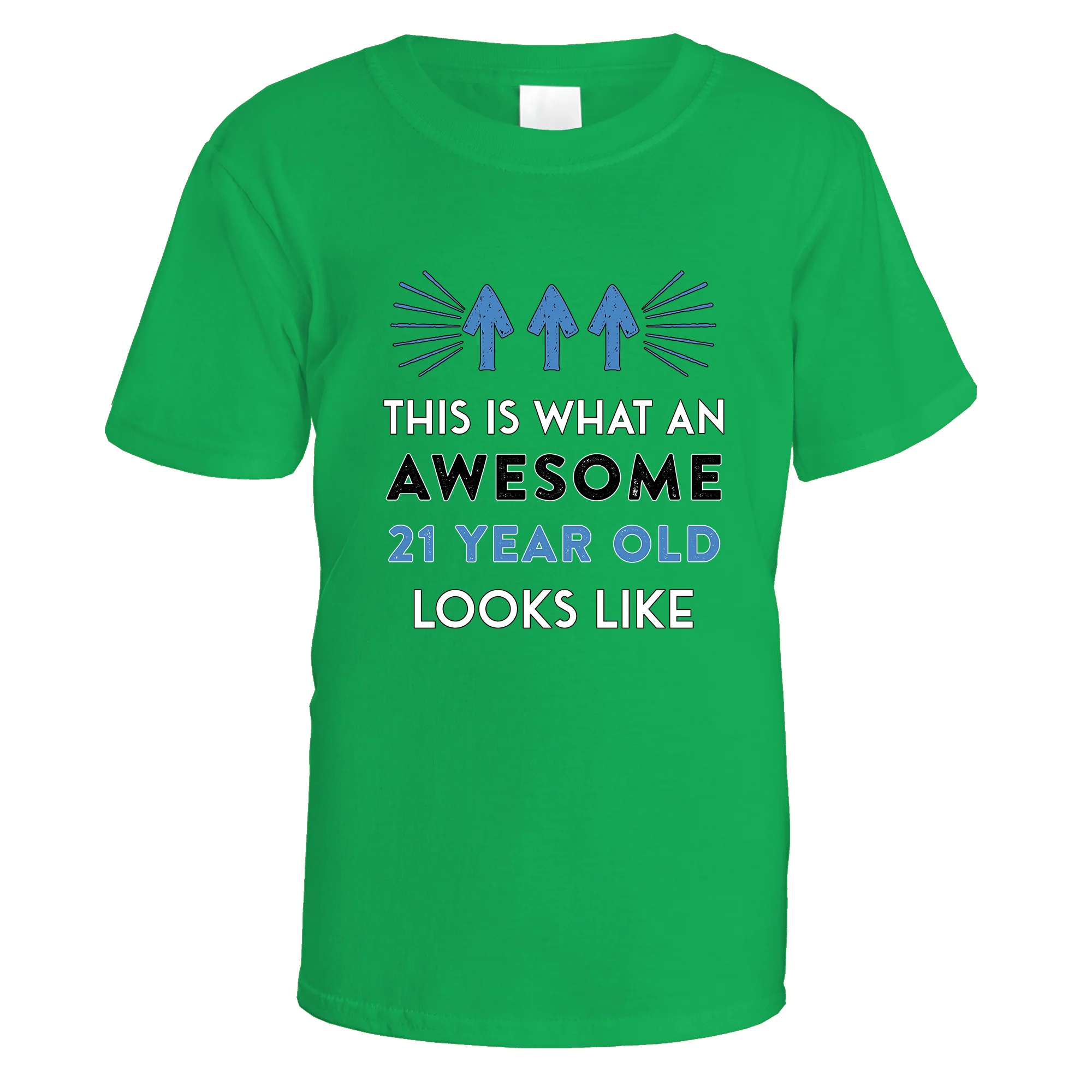 Awesome 21 Year Old T-Shirt (Blue Design) - Image 9
