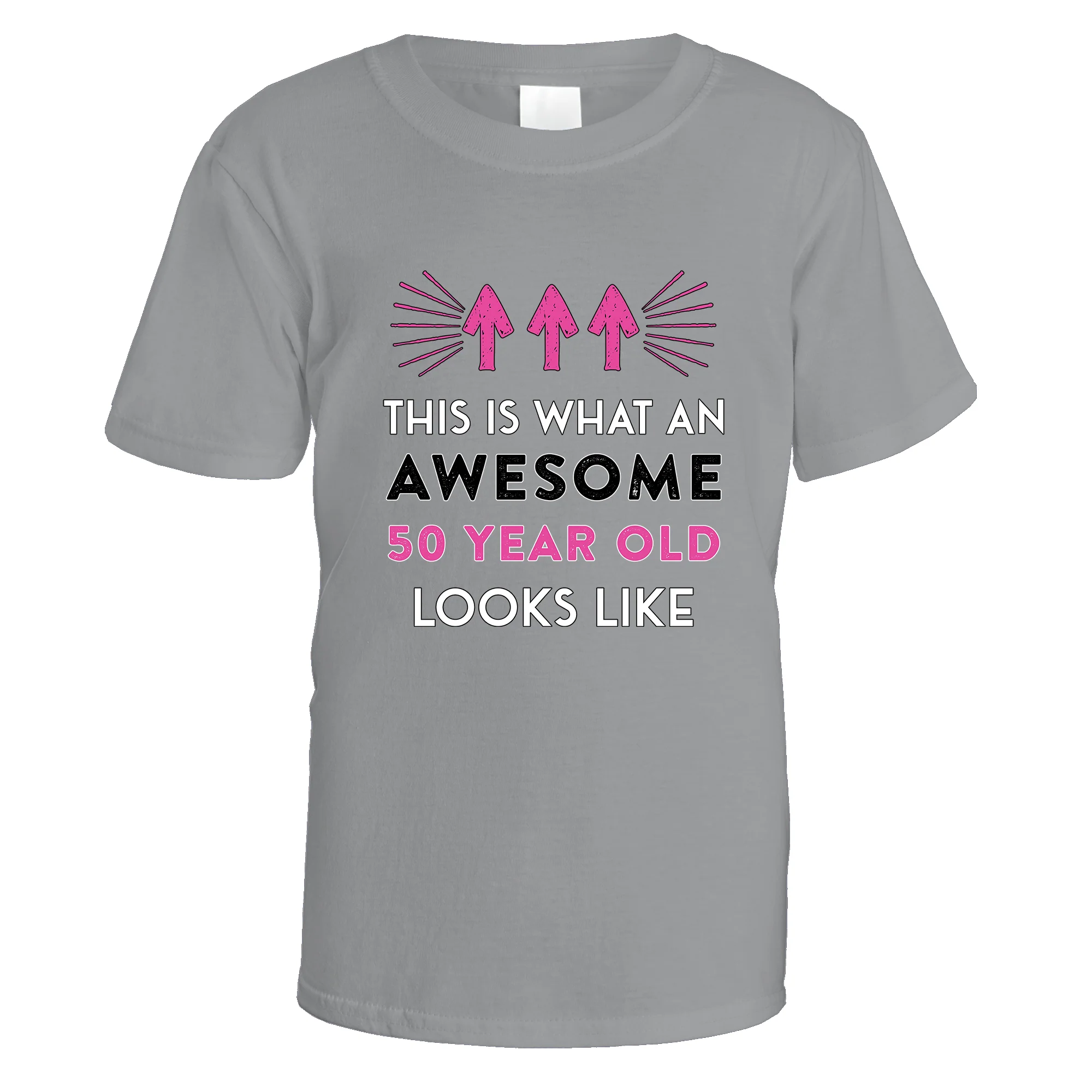 Awesome 50 Year Old T-Shirt (Pink Design) - Image 11