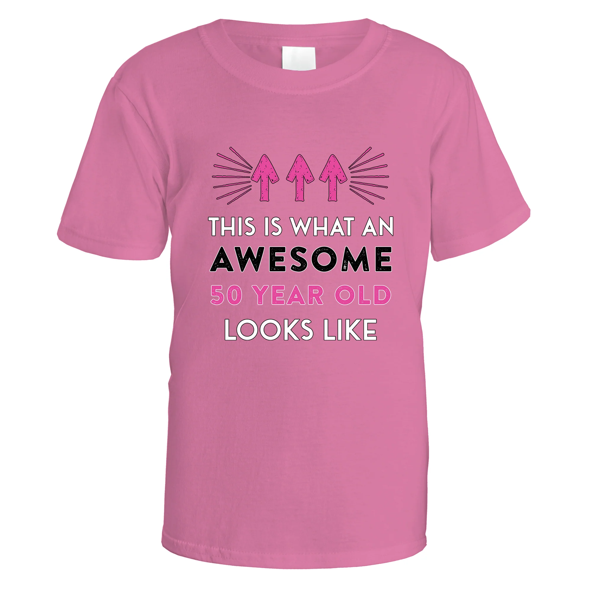 Awesome 50 Year Old T-Shirt (Pink Design) - Image 14