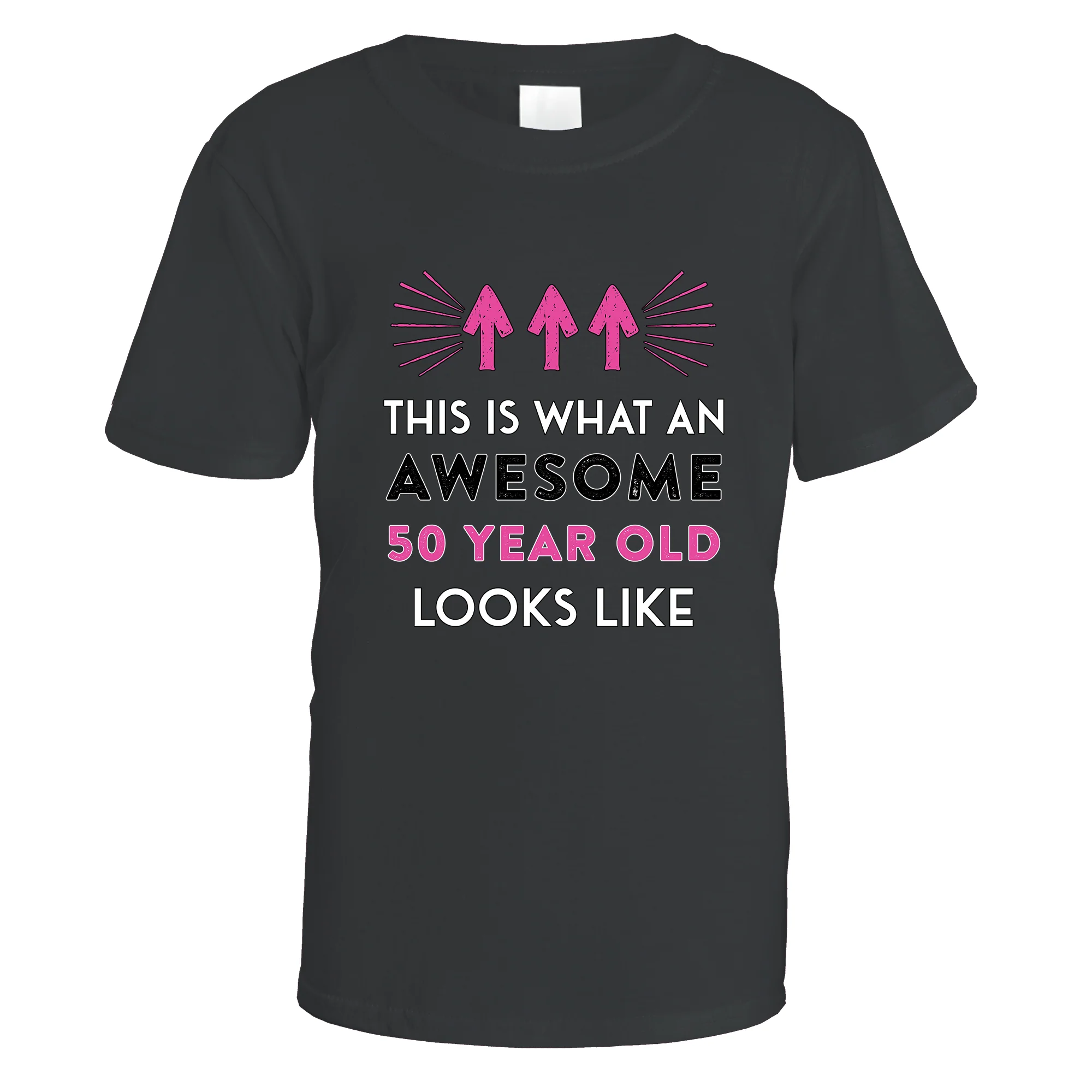 Awesome 50 Year Old T-Shirt (Pink Design) - Image 3
