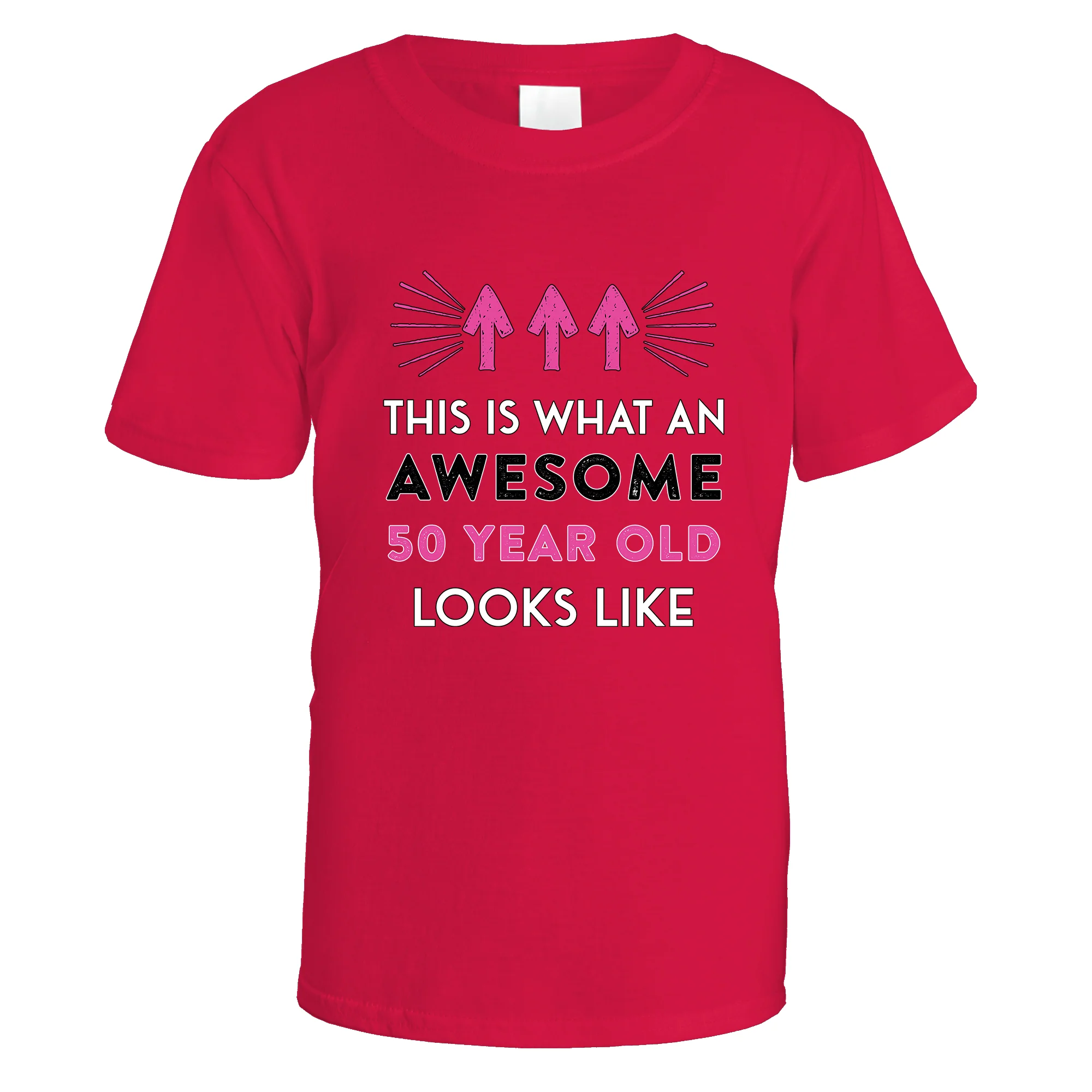 Awesome 50 Year Old T-Shirt (Pink Design) - Image 4