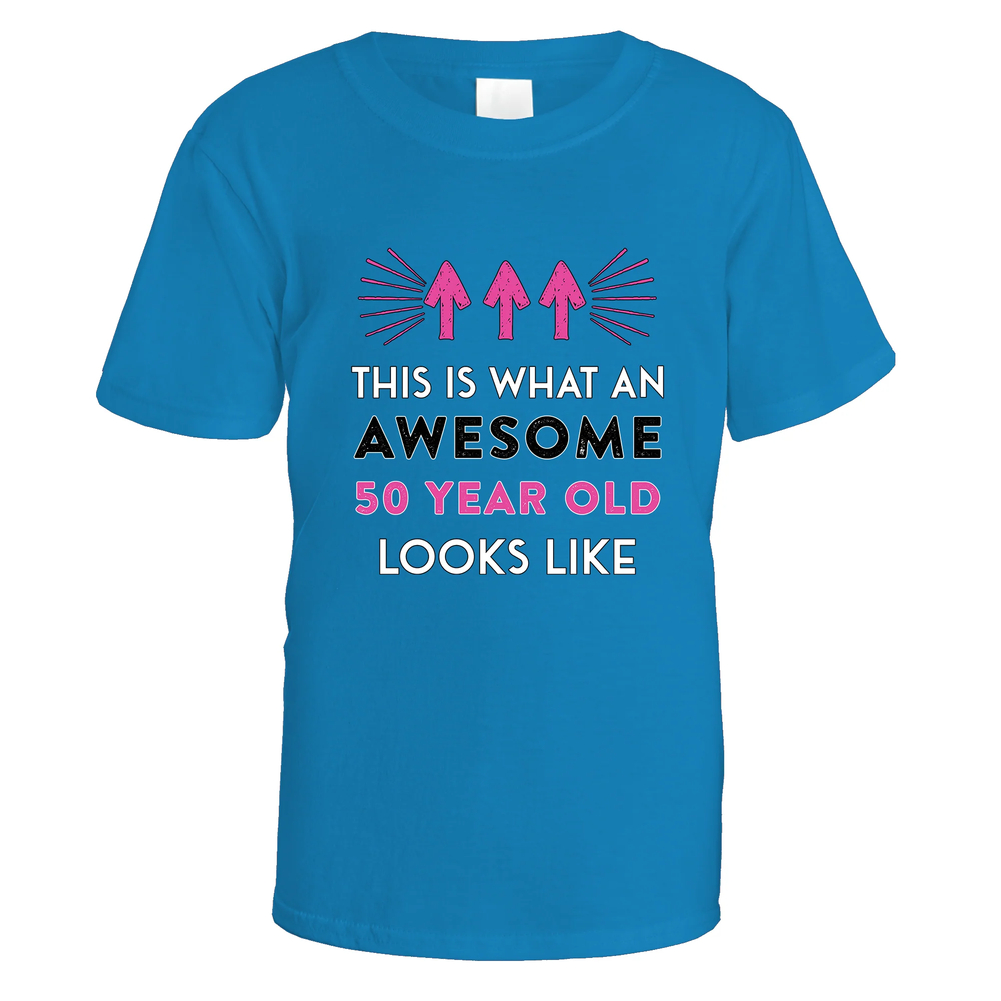 Awesome 50 Year Old T-Shirt (Pink Design) - Image 7