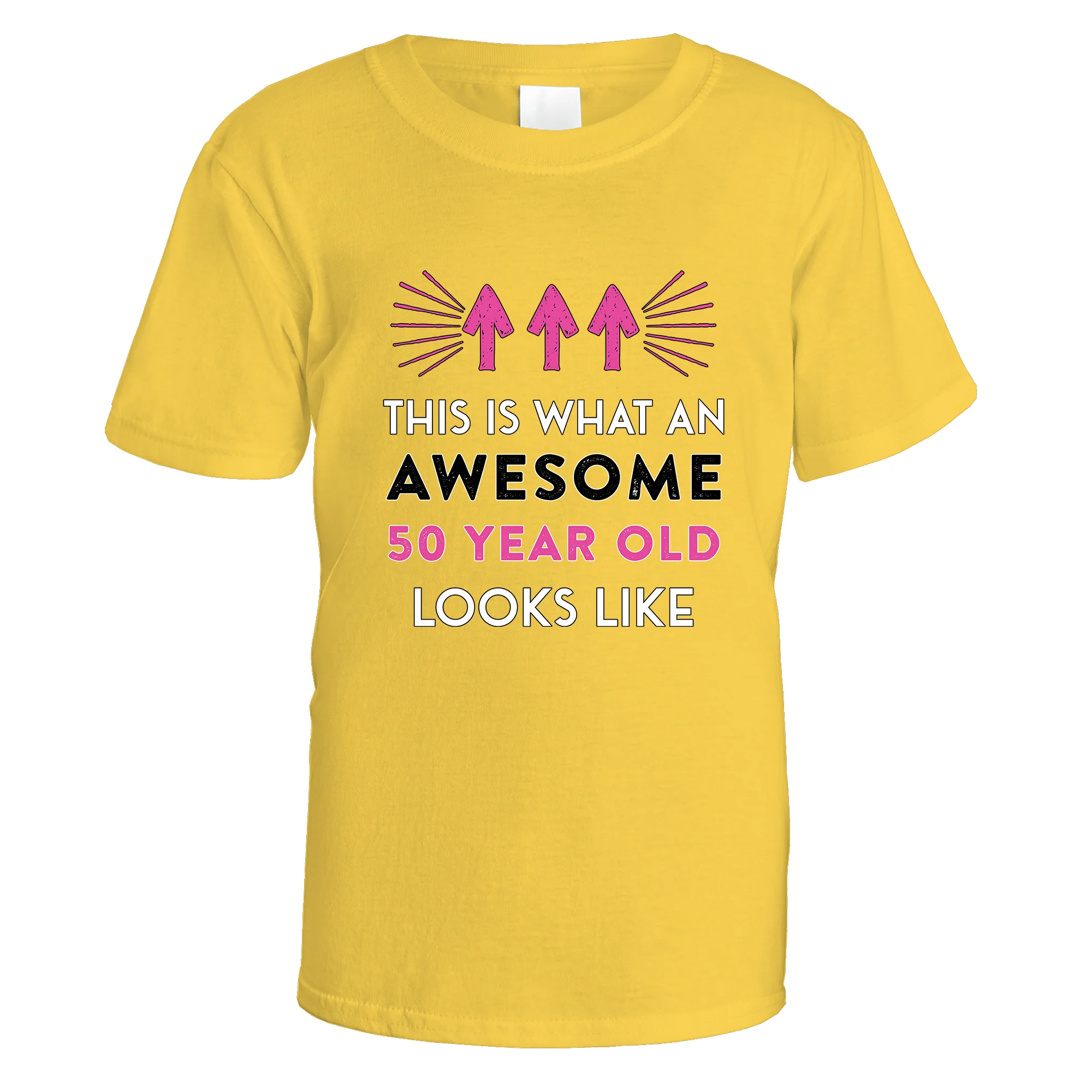 Awesome 50 Year Old T-Shirt (Pink Design) - Image 8