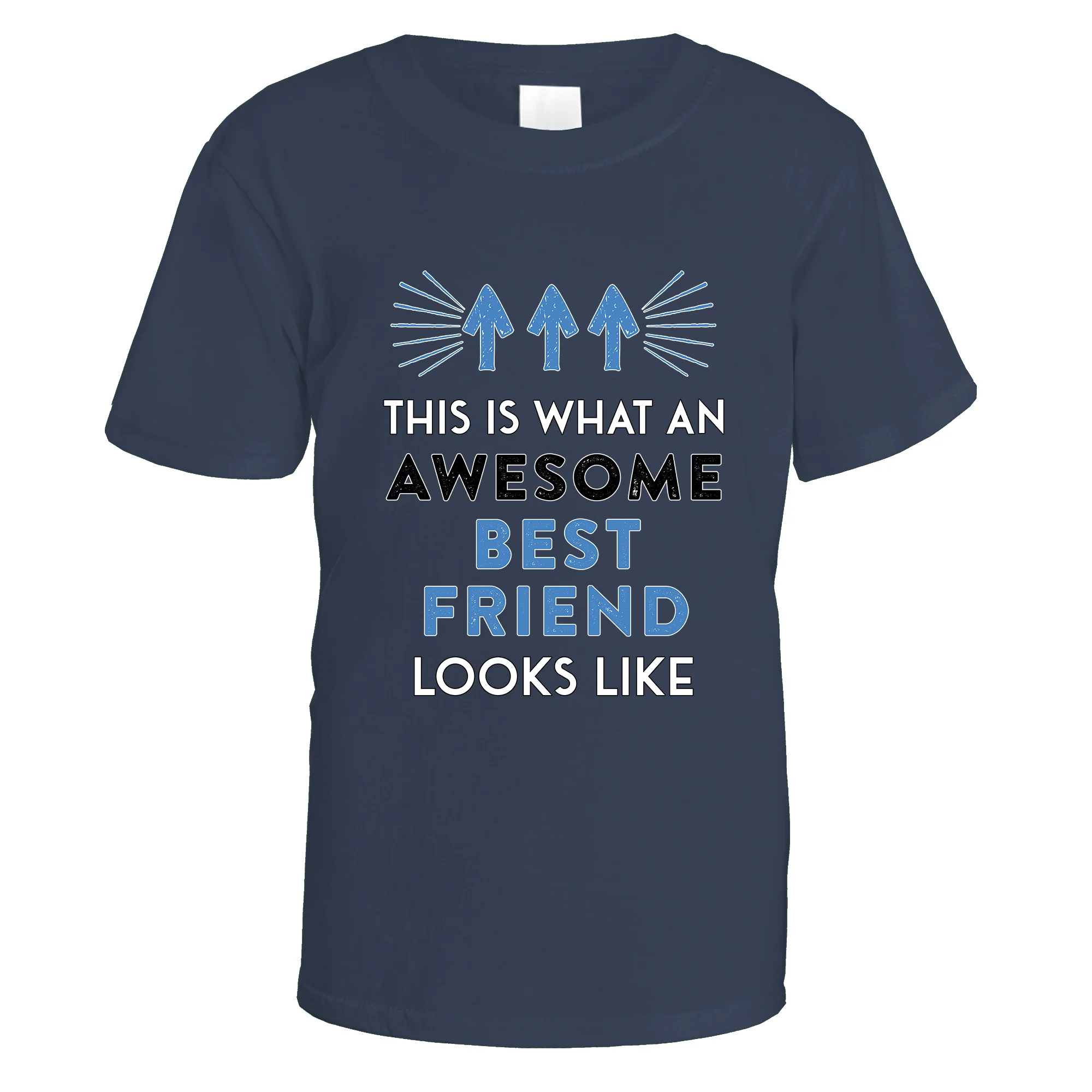 Awesome Best Friend T-Shirt (Blue Design) - Image 11