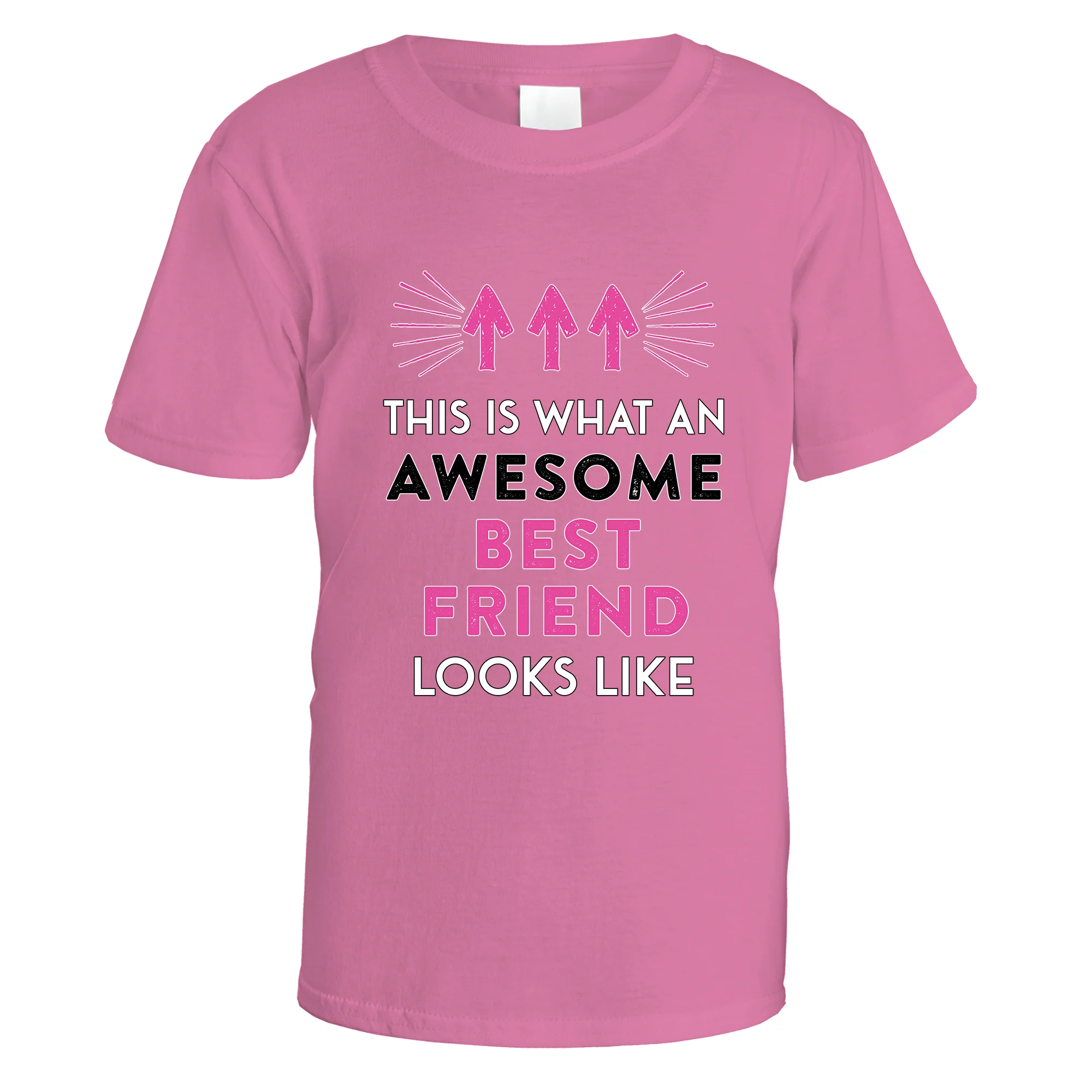 Awesome Best Friend T-Shirt (Pink Design) - Image 12