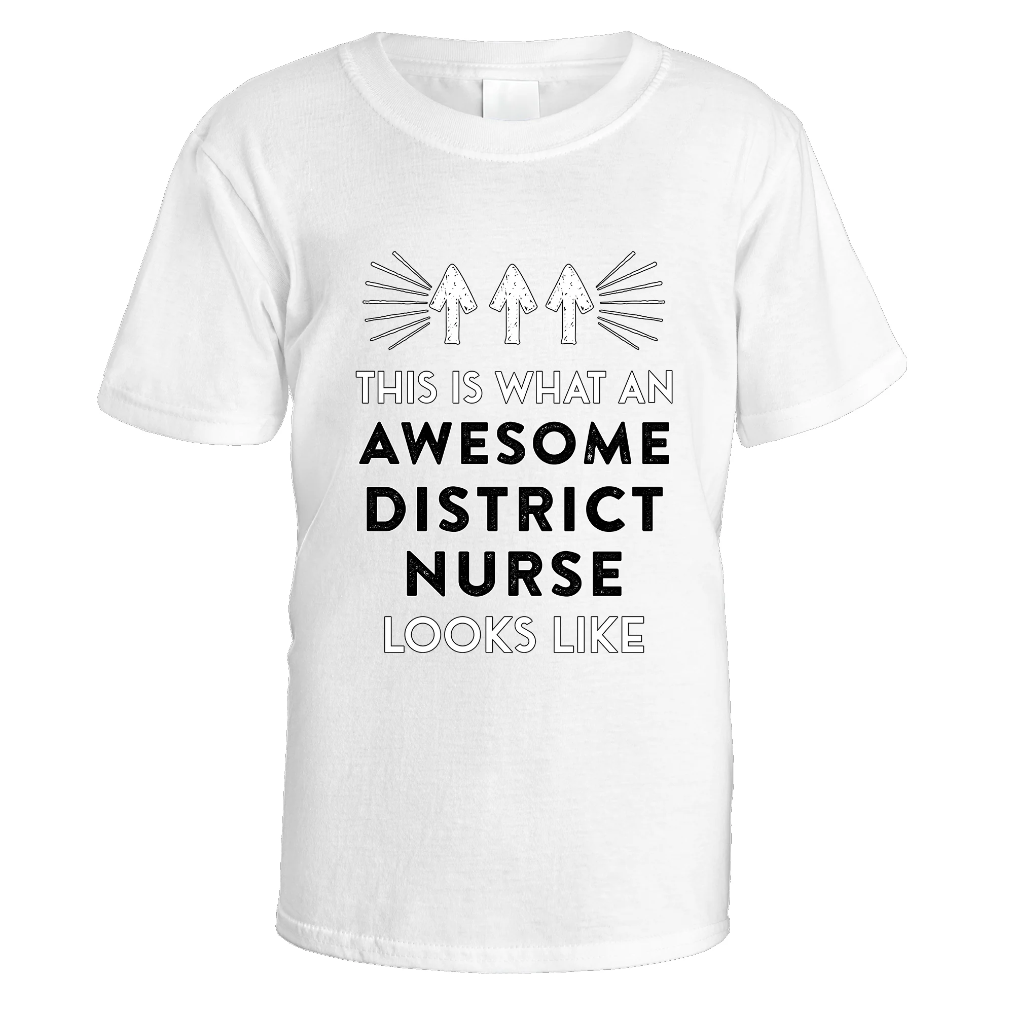 Awesome District Nurse T-Shirt - Image 2