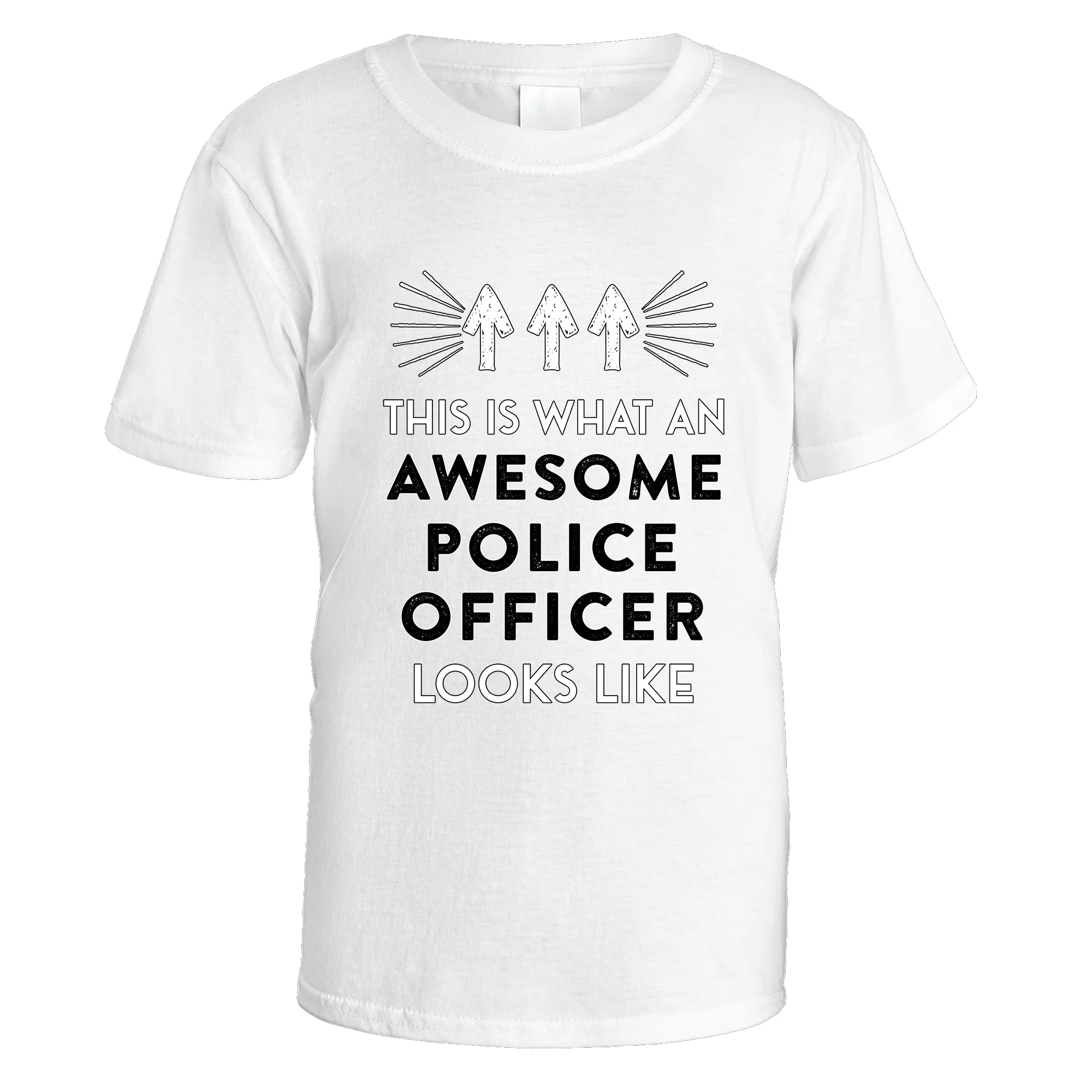 Awesome Police Officer T-Shirt - Image 2