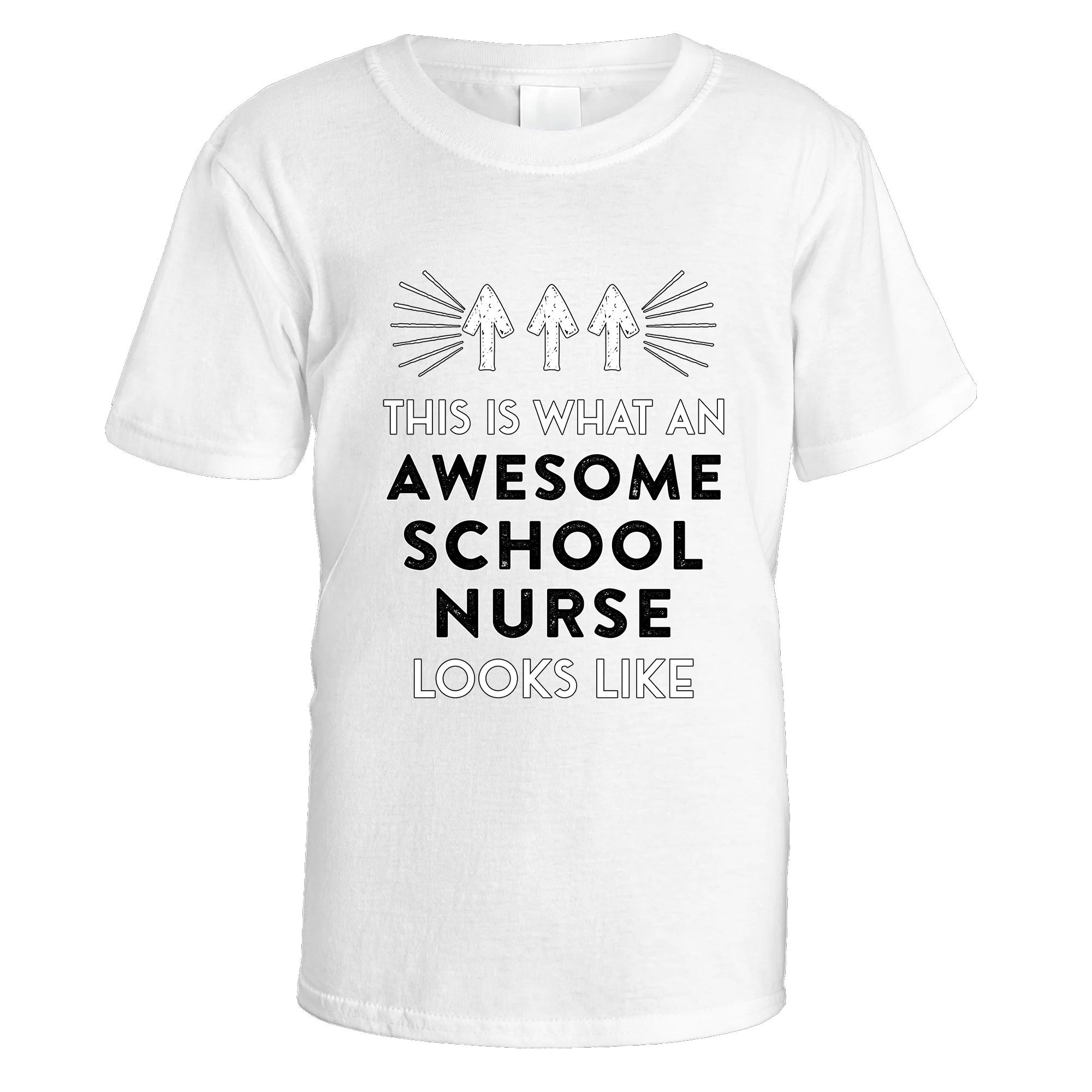 Awesome School Nurse T-Shirt - Image 2