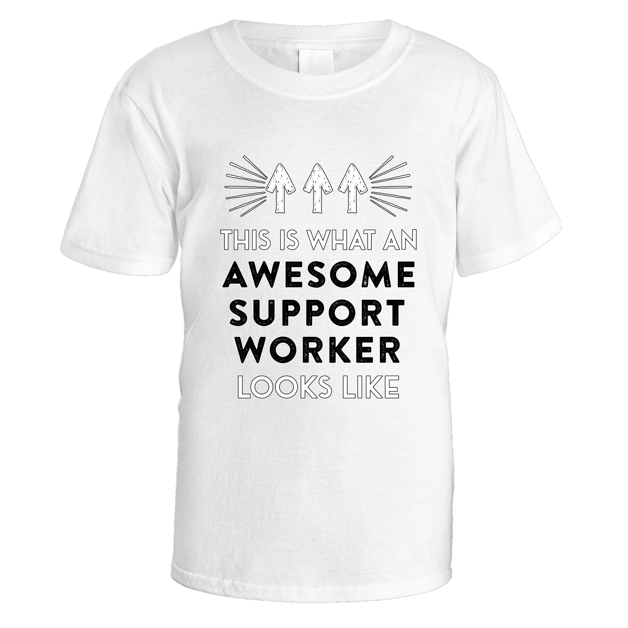 Awesome Support Worker T-Shirt - Image 2