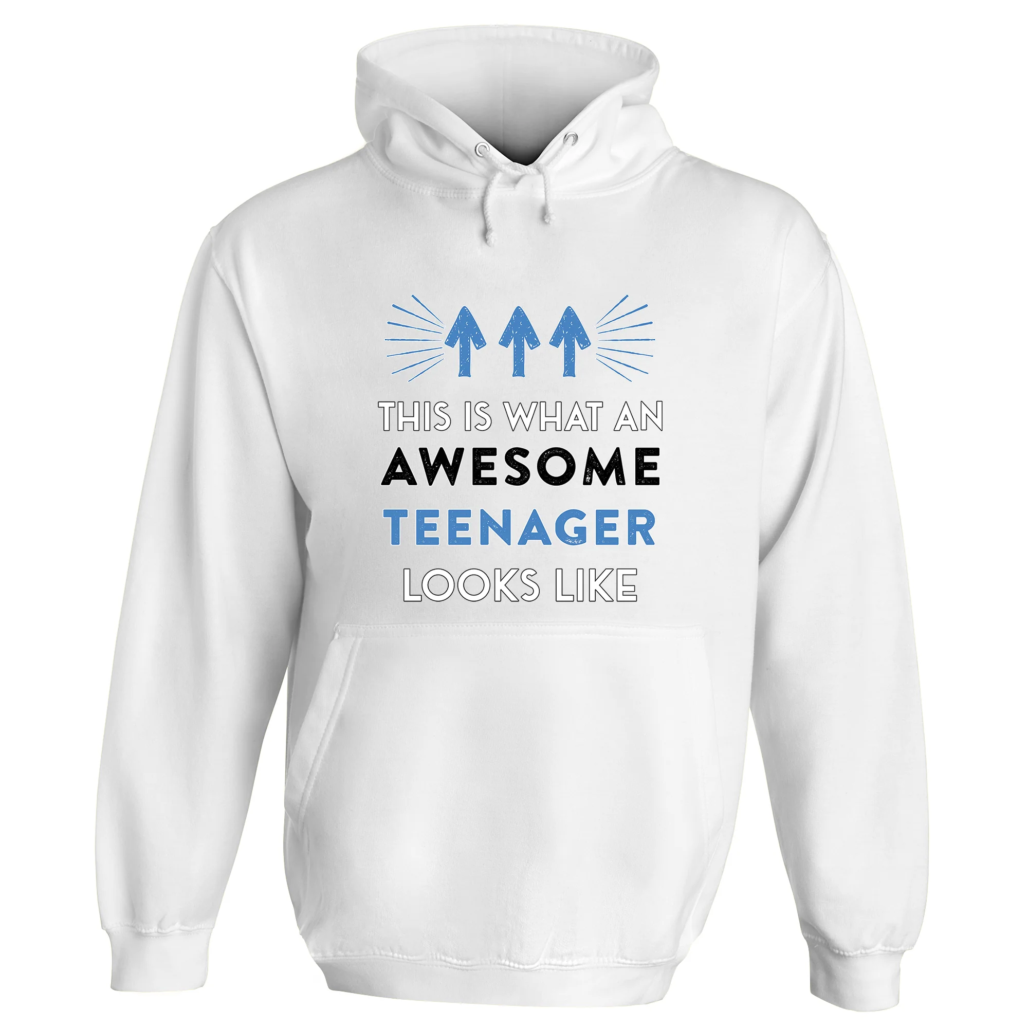 Awesome Teenager Hoodie (Blue Design) - Image 2