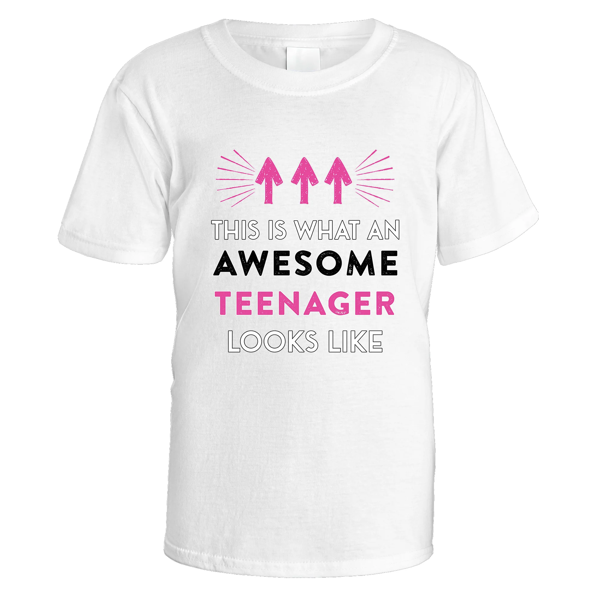 Awesome Teenager T-Shirt (Pink Design) - Image 2