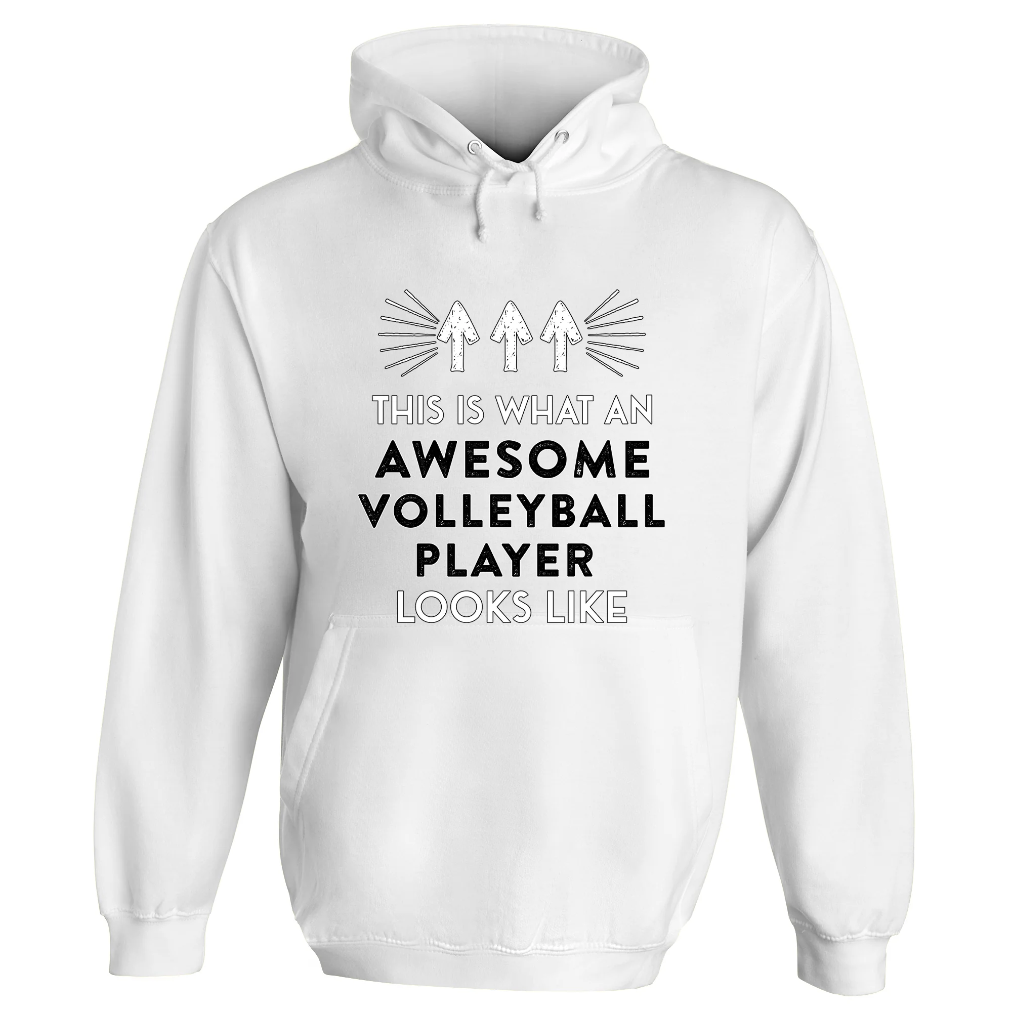 Awesome Volleyball Player Hoodie - Image 2