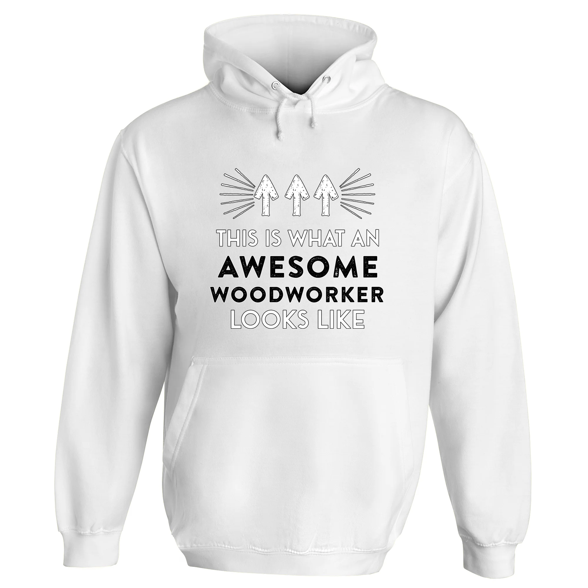 Awesome Woodworker Hoodie - Image 2