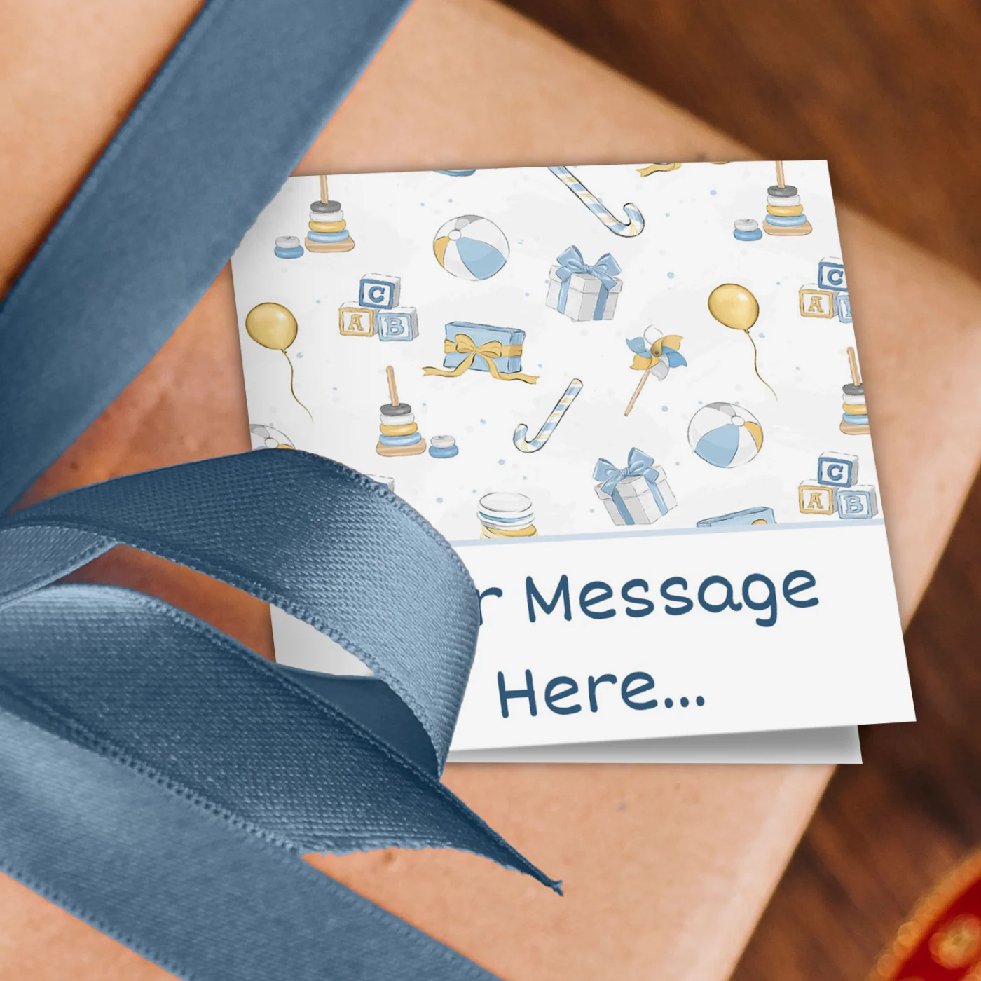 Baby Pattern Message Wrapping Paper - Image 2