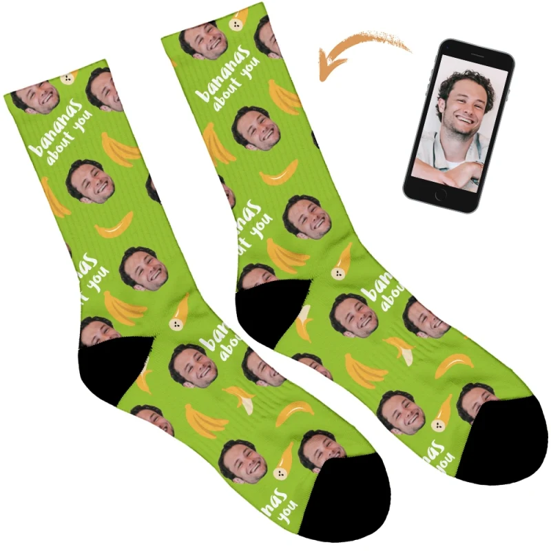 Bananas About You Personalised Socks - Image 111