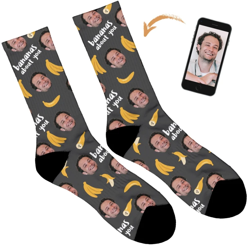 Bananas About You Personalised Socks - Image 4