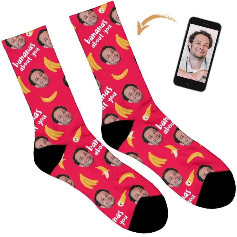 Bananas About You Personalised Socks - Image 5