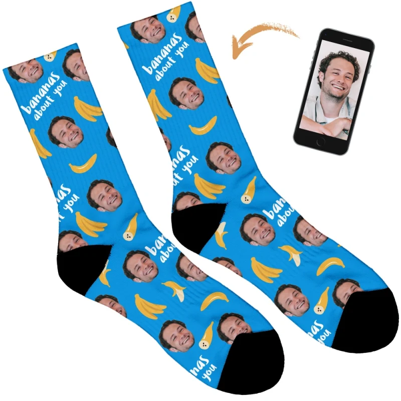 Bananas About You Personalised Socks - Image 76