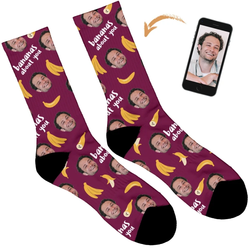 Bananas About You Personalised Socks - Image 9