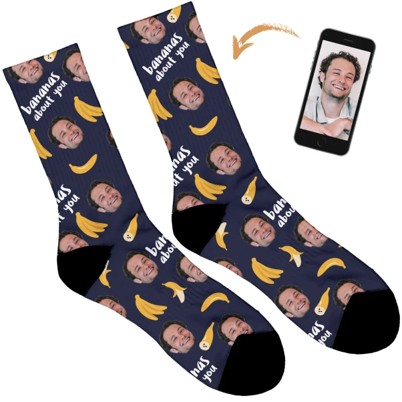 Bananas About You Personalised Socks - Image 90