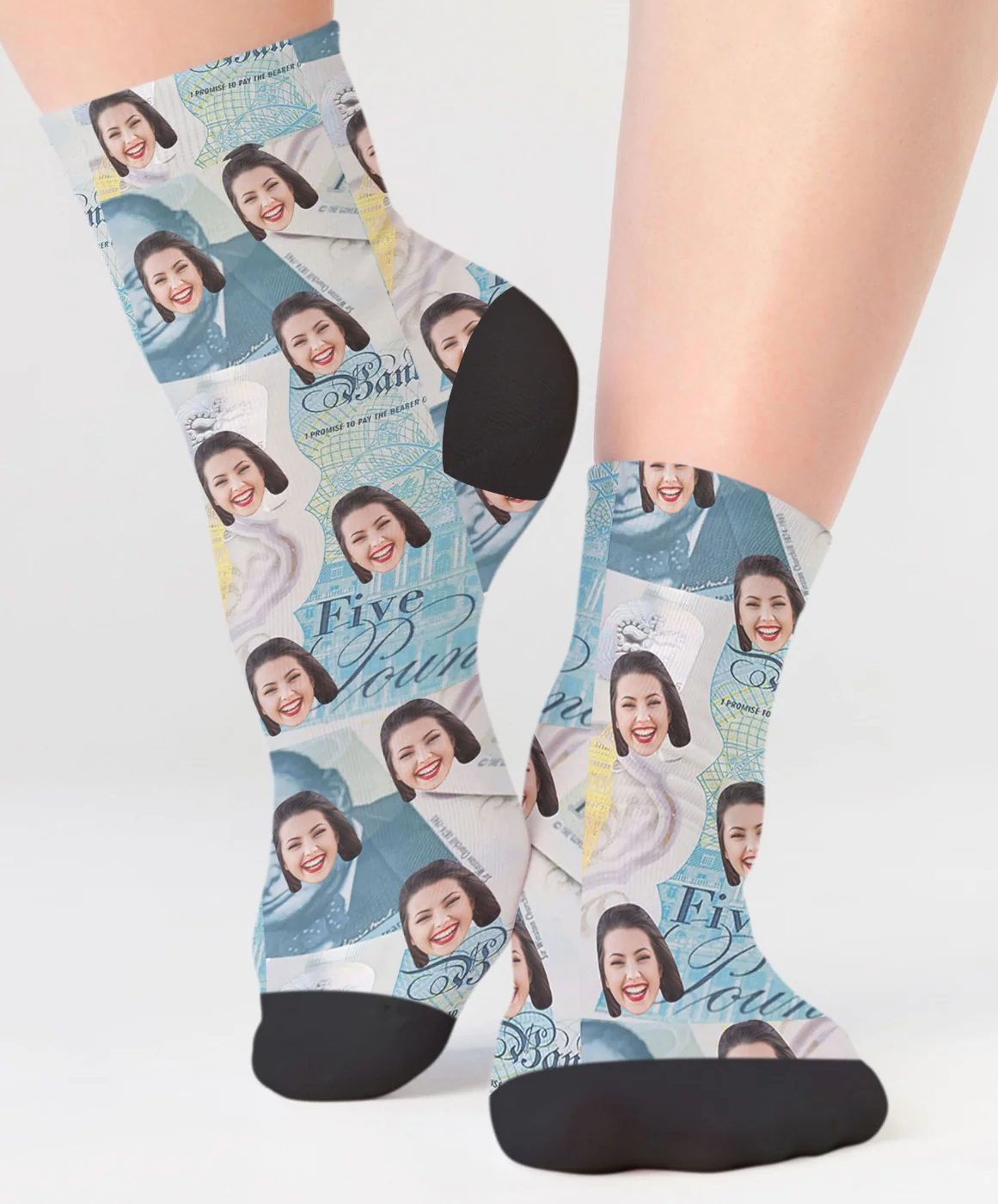 Bank Note Socks British Fiver