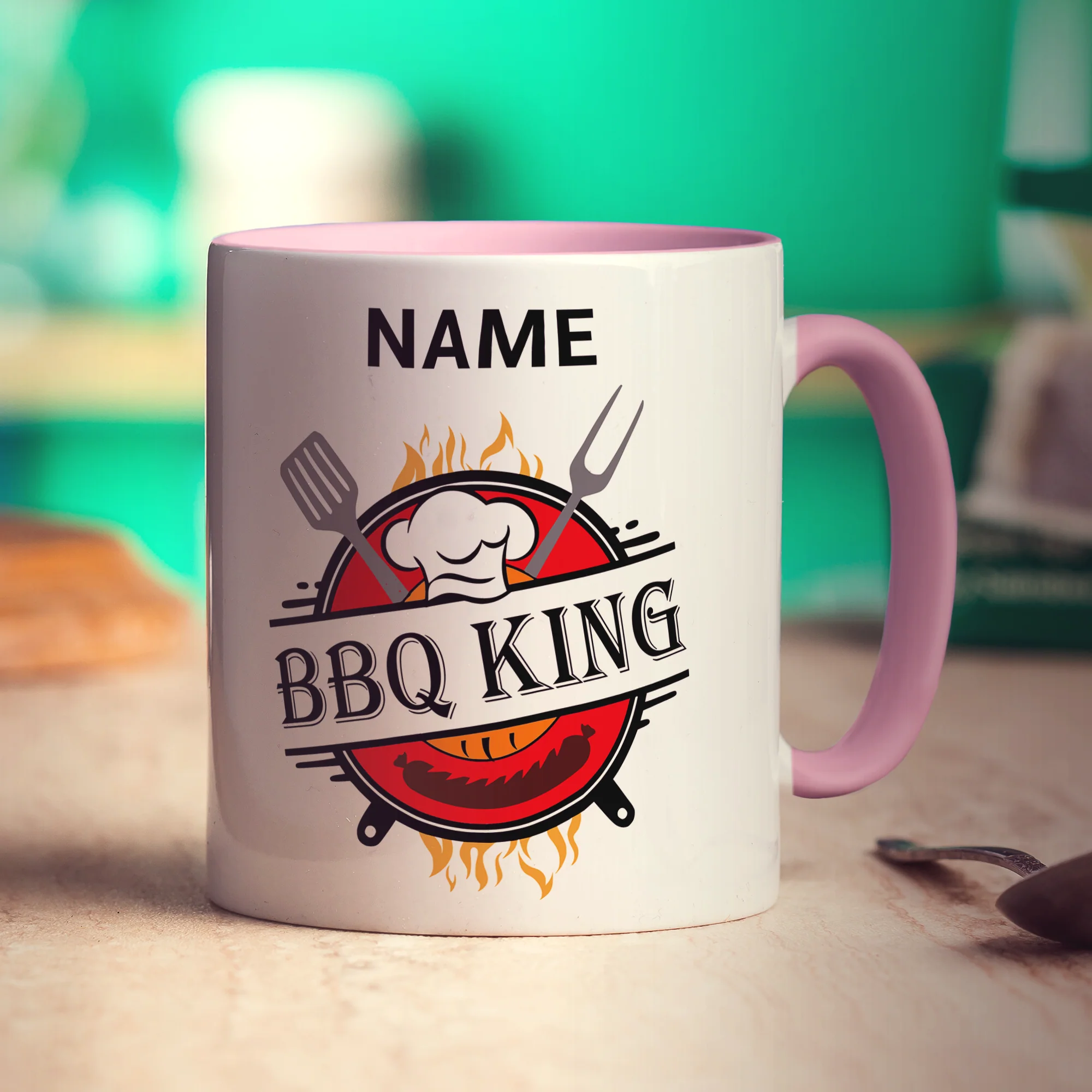BBQ King Name Mug - Image 10