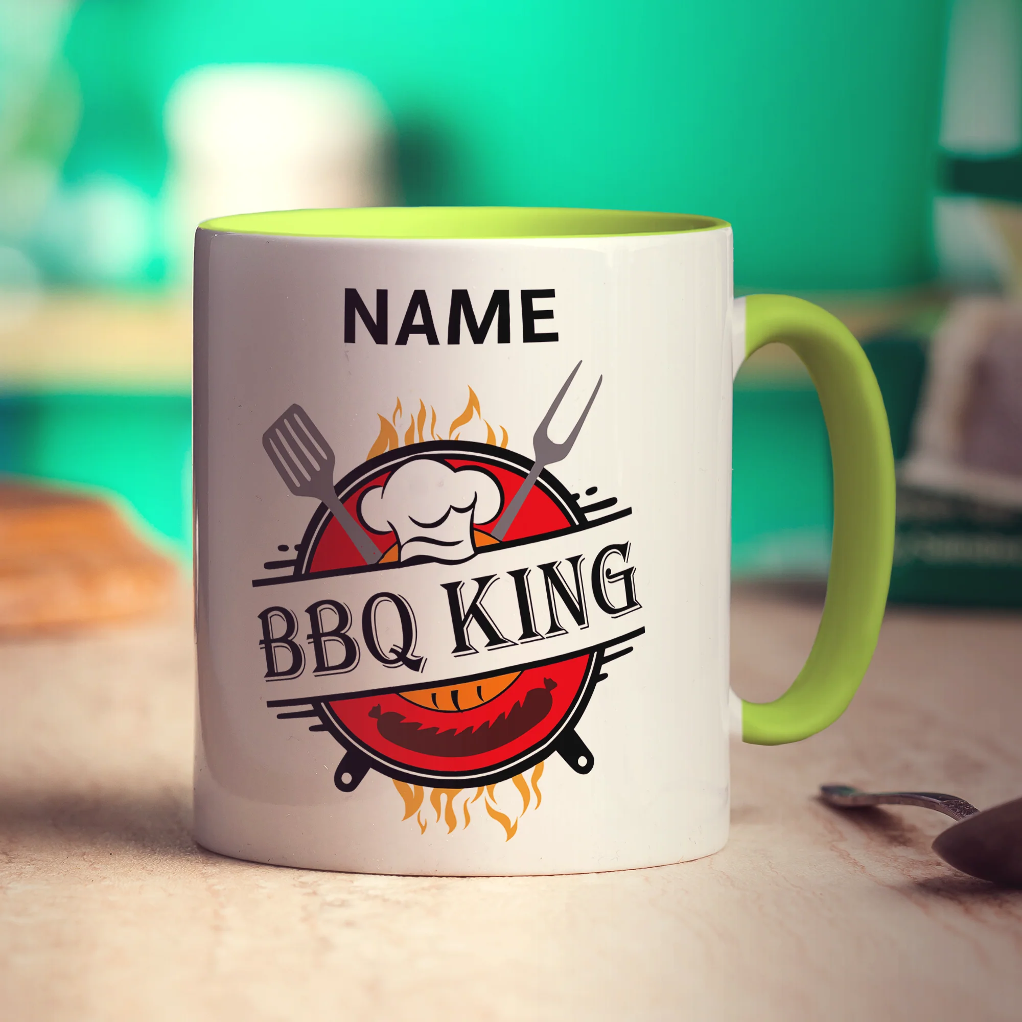 BBQ King Name Mug - Image 11