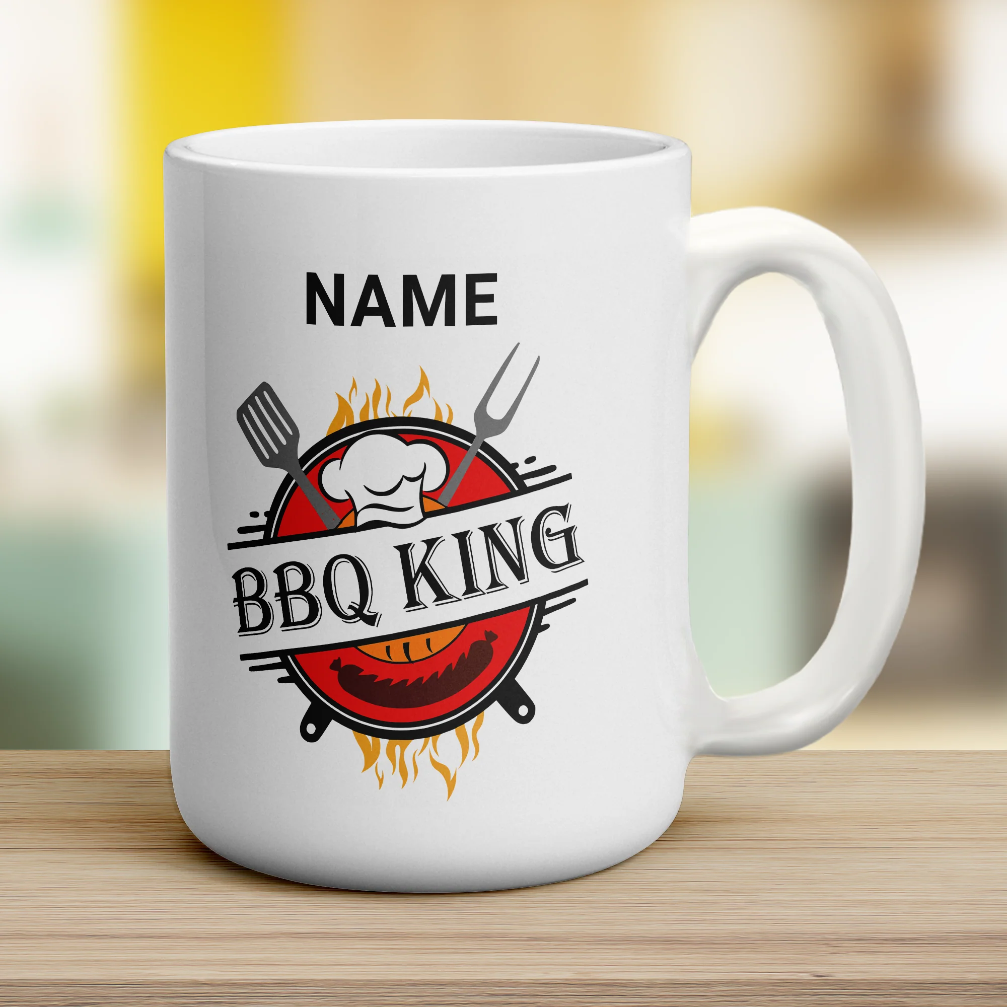 BBQ King Name Mug - Image 13