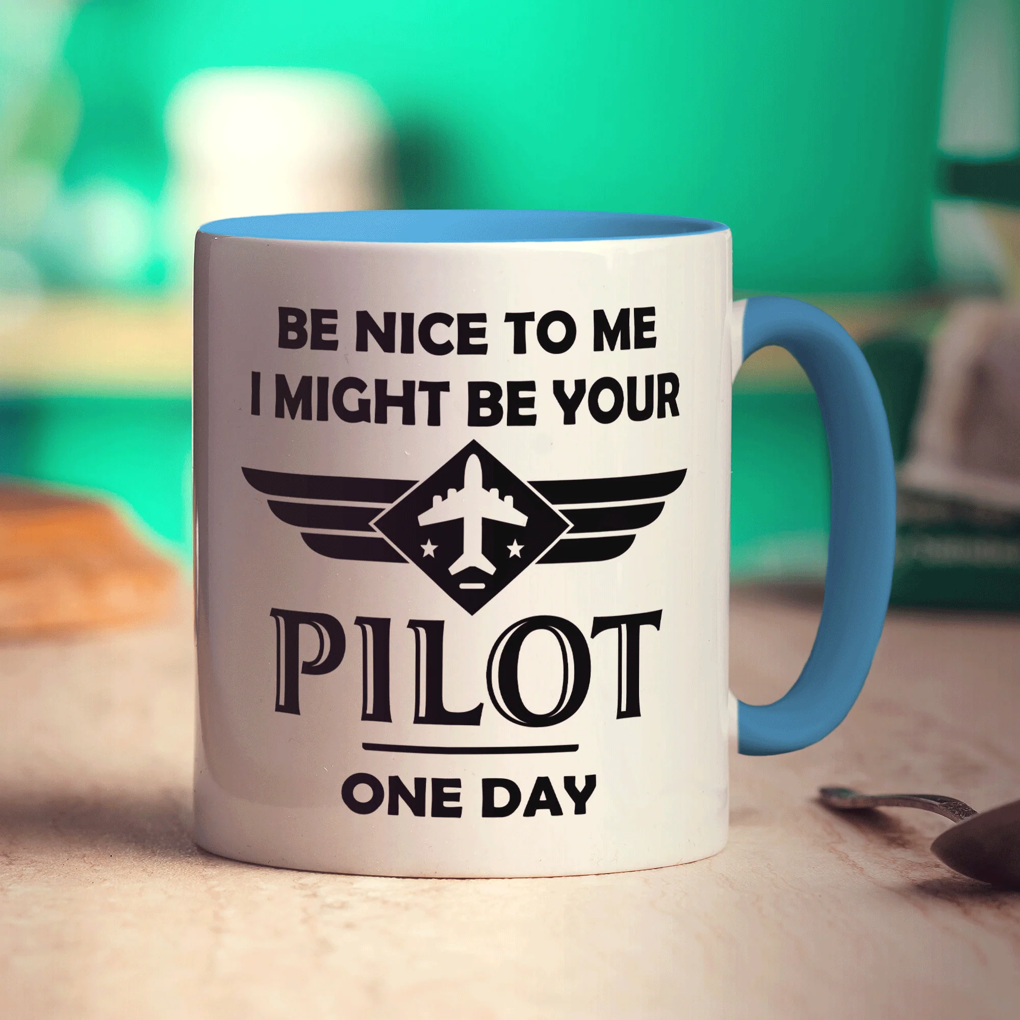 Be Nice to Me I Might be Your Pilot One Day Mug - Image 10