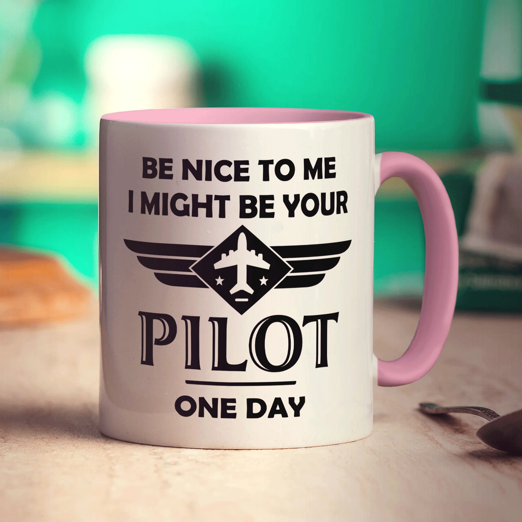 Be Nice to Me I Might be Your Pilot One Day Mug - Image 11