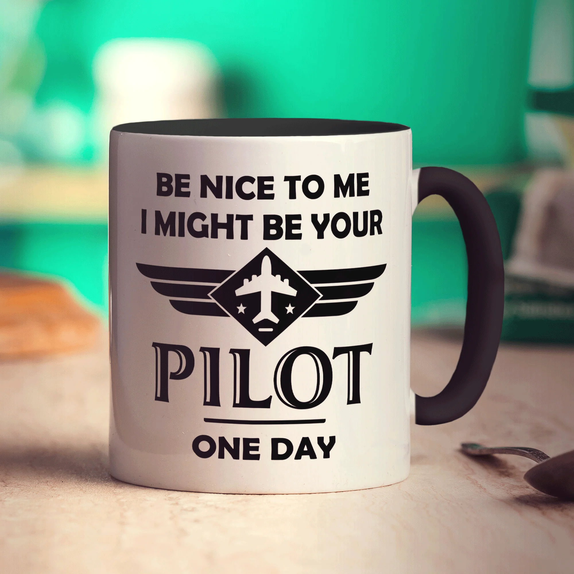 Be Nice to Me I Might be Your Pilot One Day Mug - Image 12