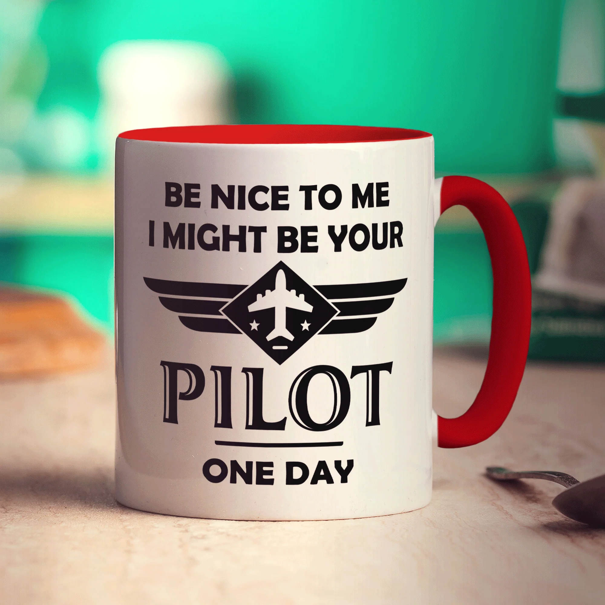 Be Nice to Me I Might be Your Pilot One Day Mug - Image 13