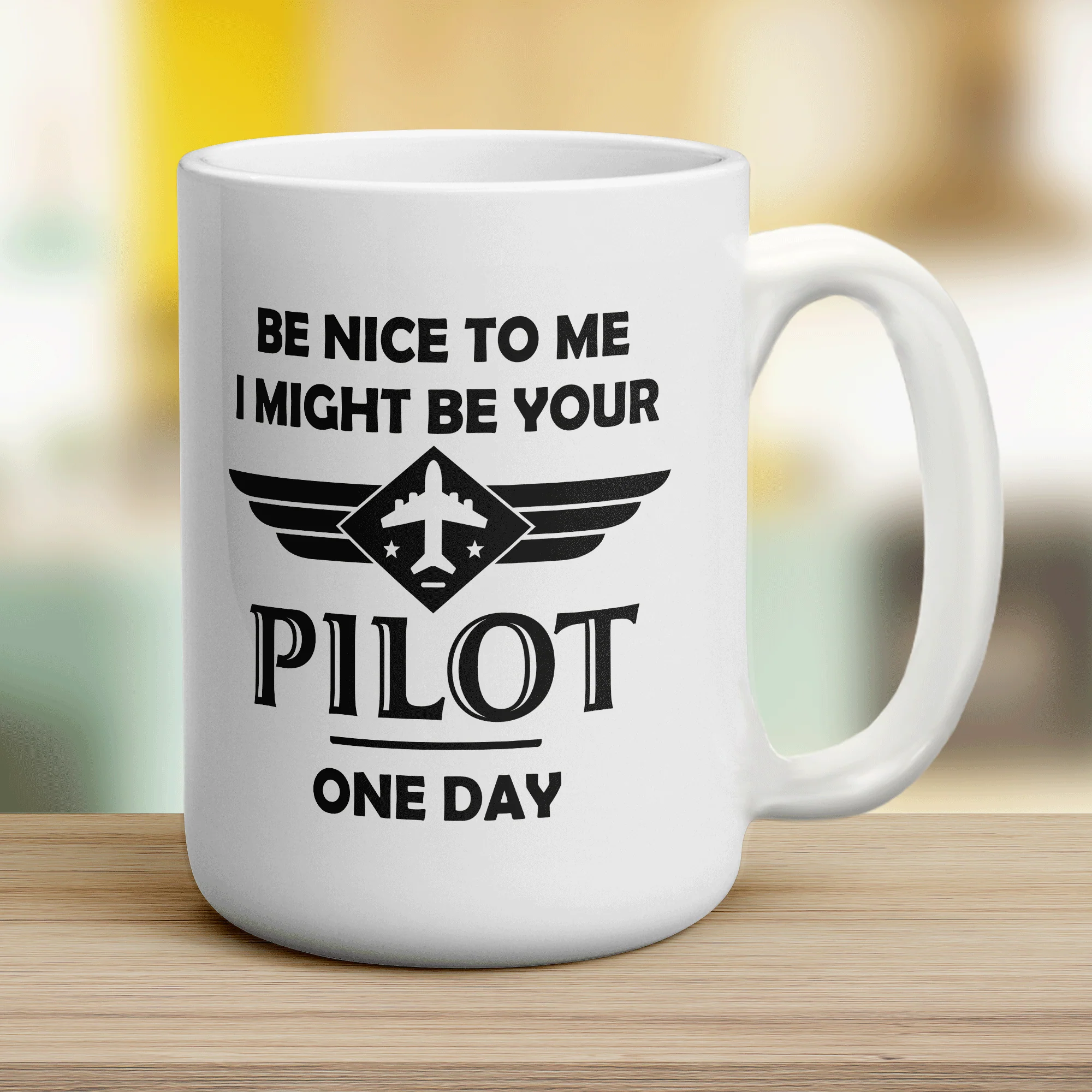 Be Nice to Me I Might be Your Pilot One Day Mug - Image 14