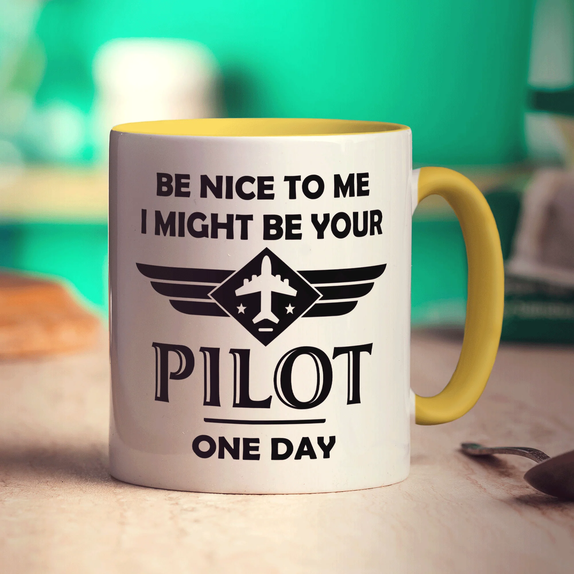 Be Nice to Me I Might be Your Pilot One Day Mug - Image 7