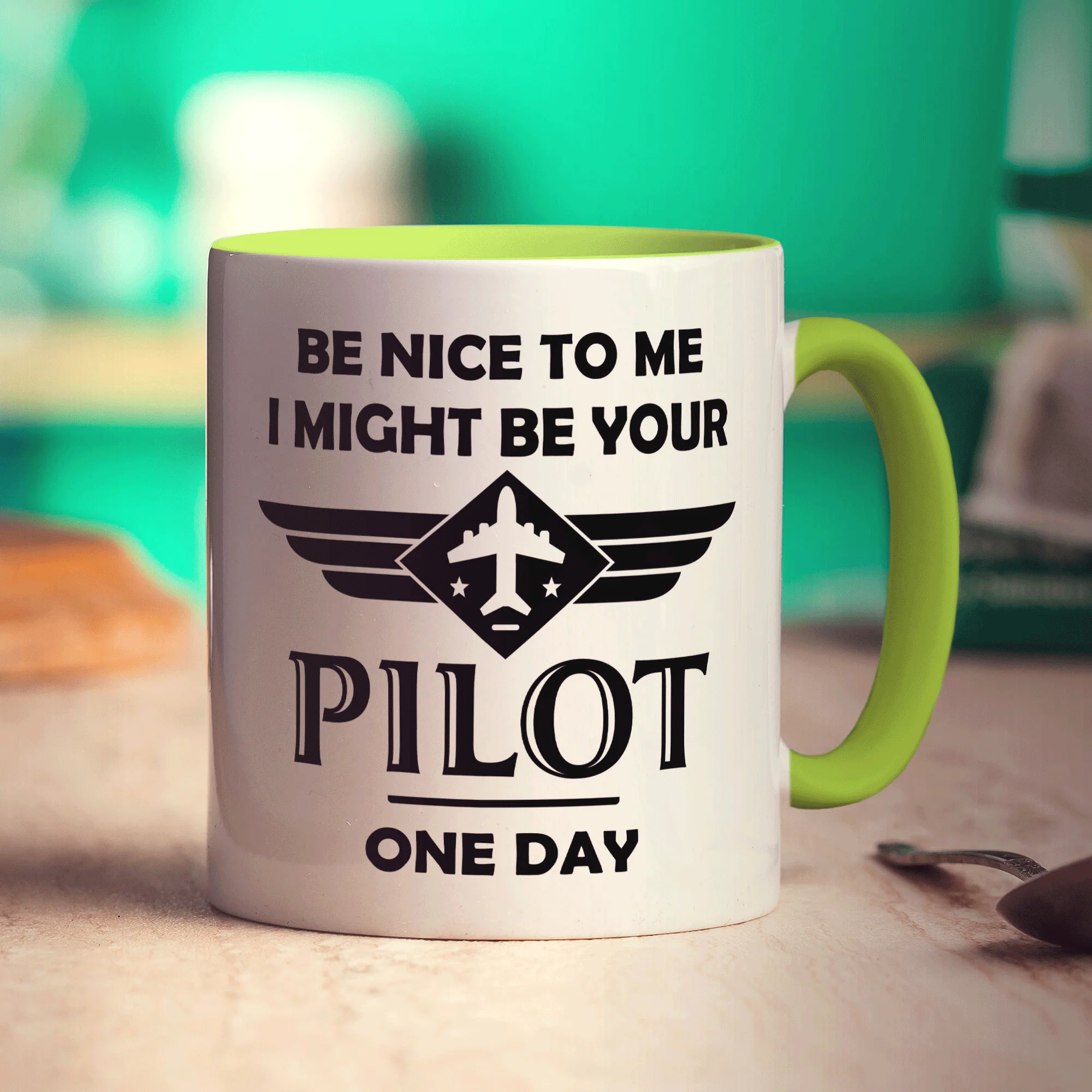 Be Nice to Me I Might be Your Pilot One Day Mug - Image 9