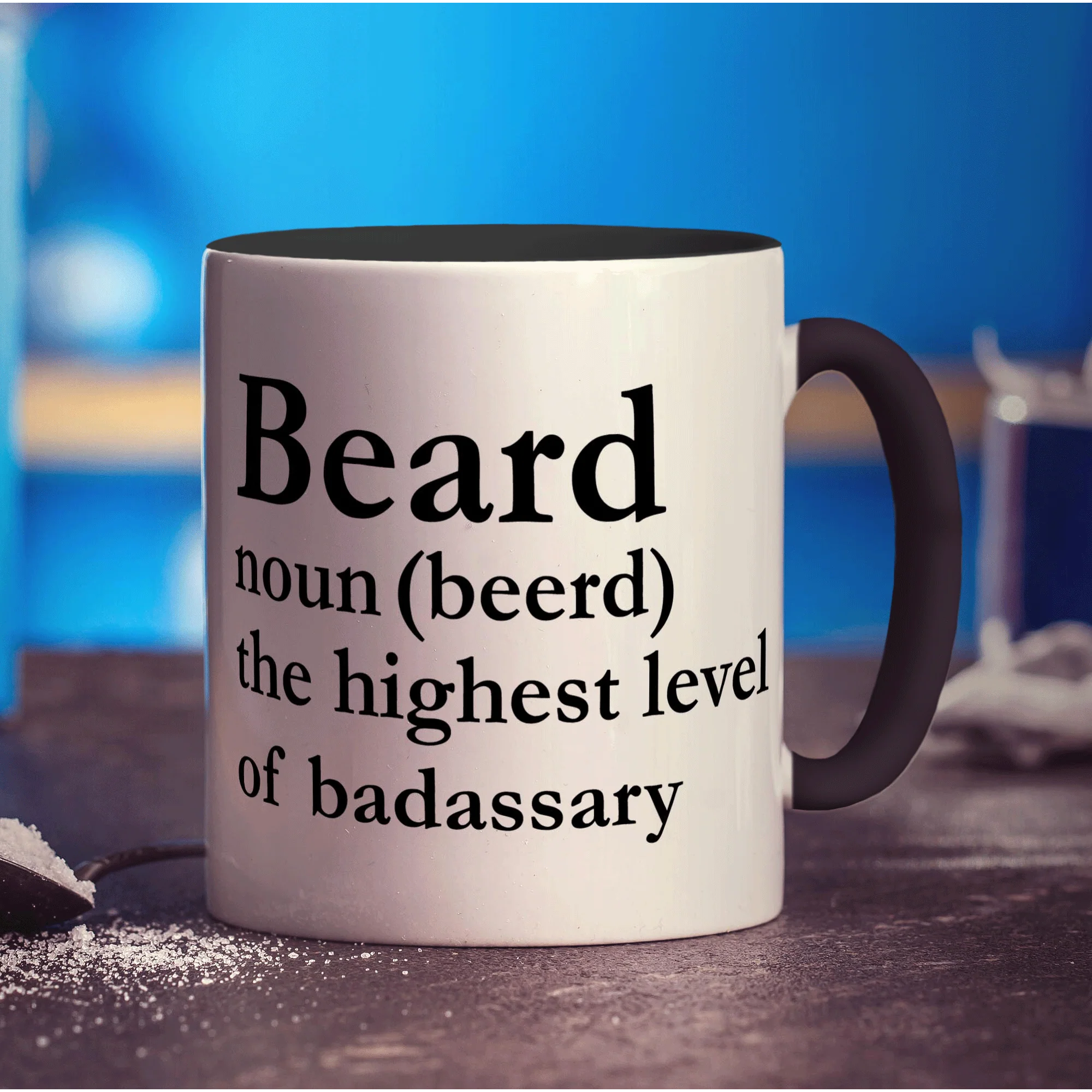 Beard Noun (Beerd) The Highest Level of Badassary Mug - Image 10