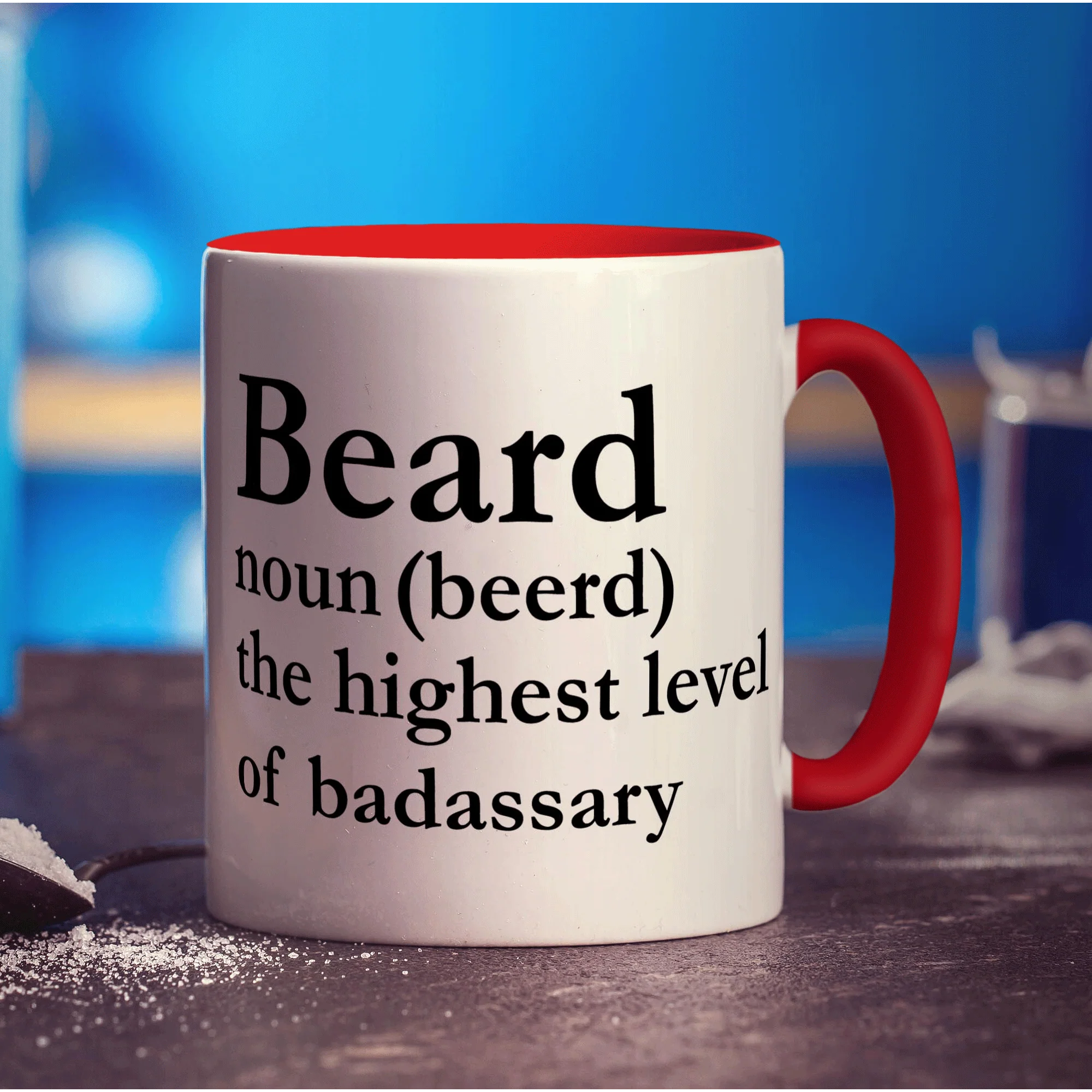 Beard Noun (Beerd) The Highest Level of Badassary Mug - Image 11