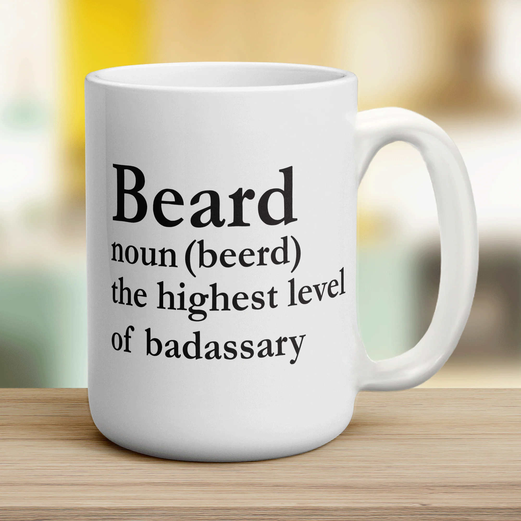Beard Noun (Beerd) The Highest Level of Badassary Mug - Image 12