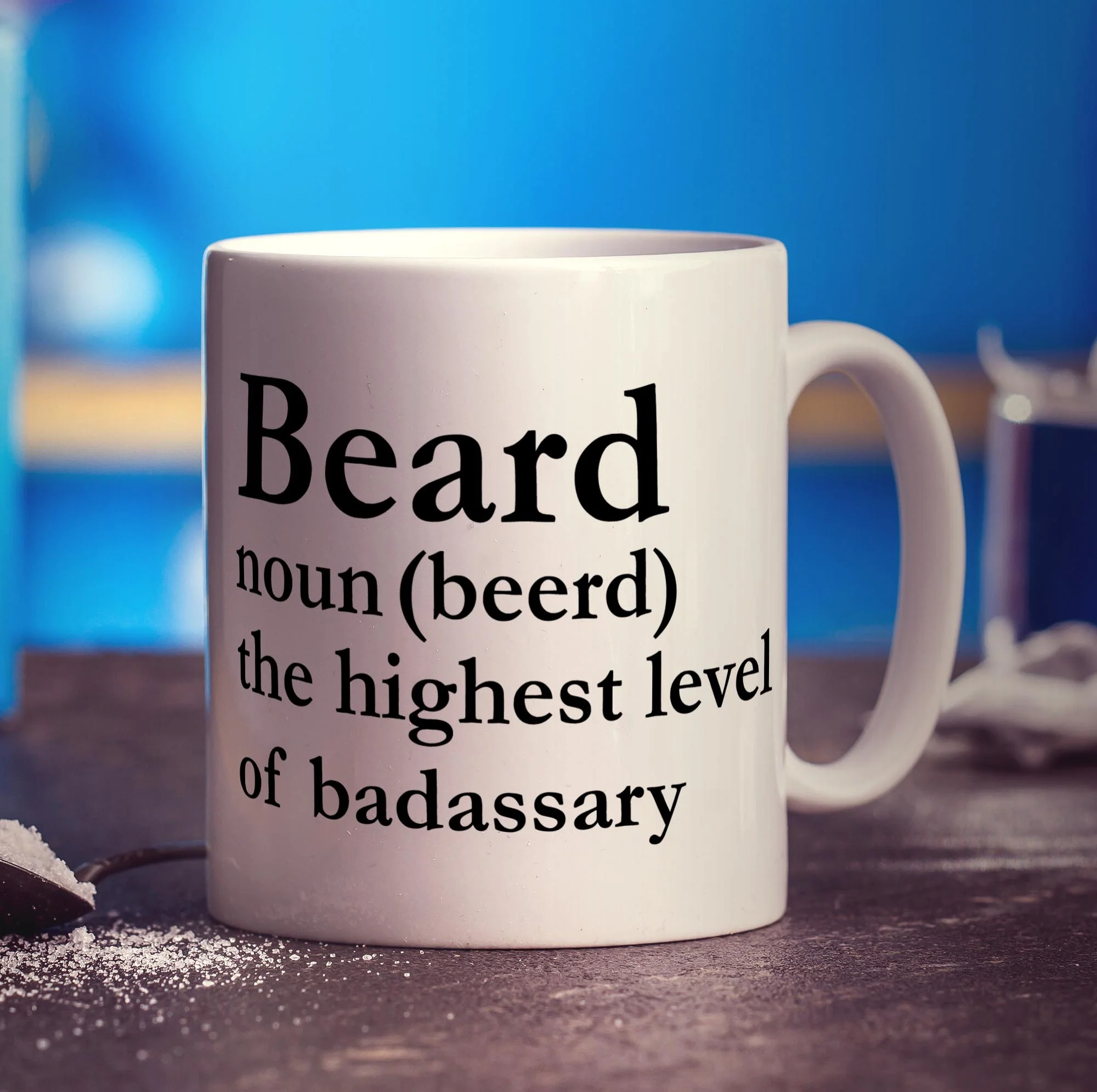 Beard Noun (Beerd) The Highest Level of Badassary Mug - Image 3