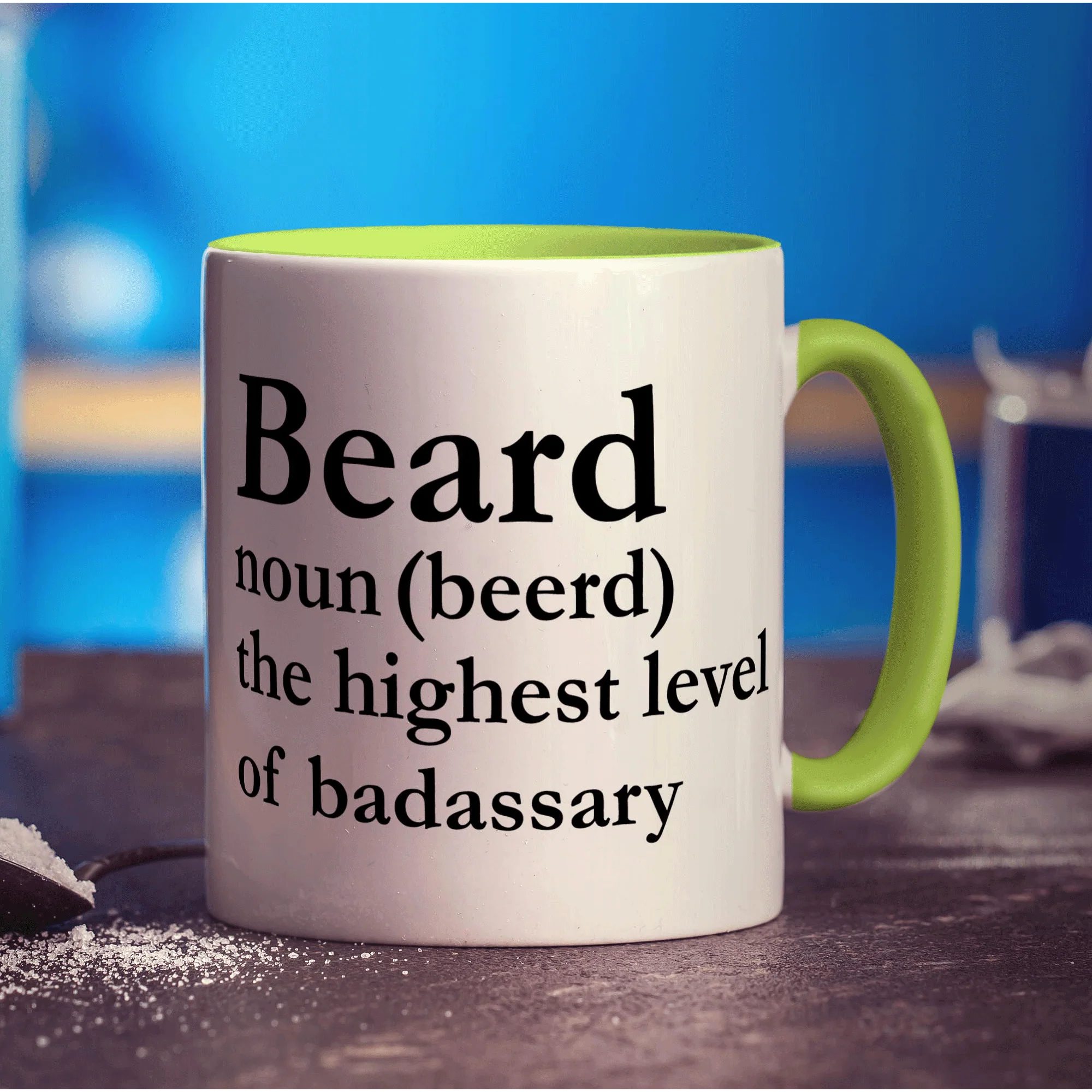 Beard Noun (Beerd) The Highest Level of Badassary Mug - Image 7