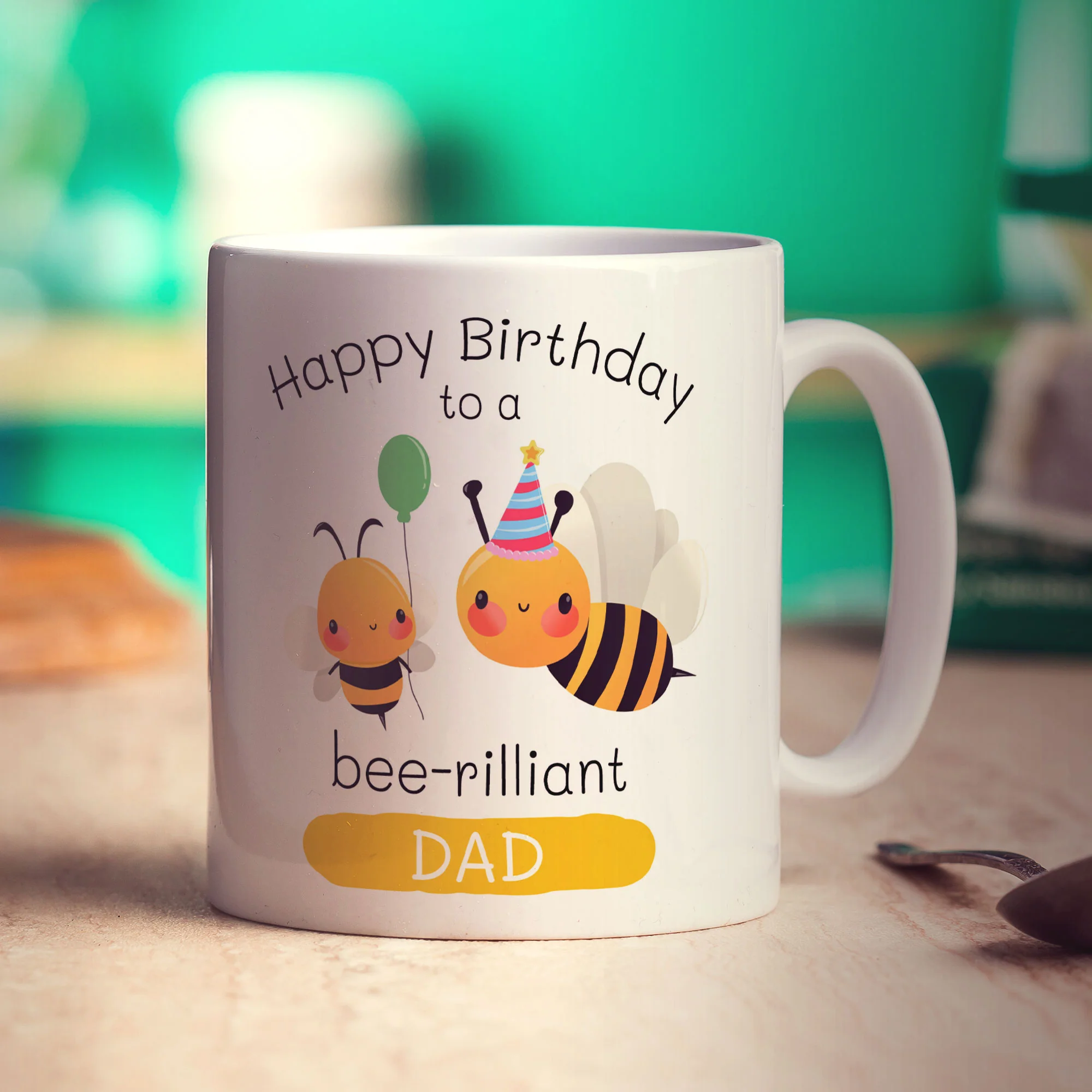Bee-Rilliant Dad Birthday Mug - Image 3