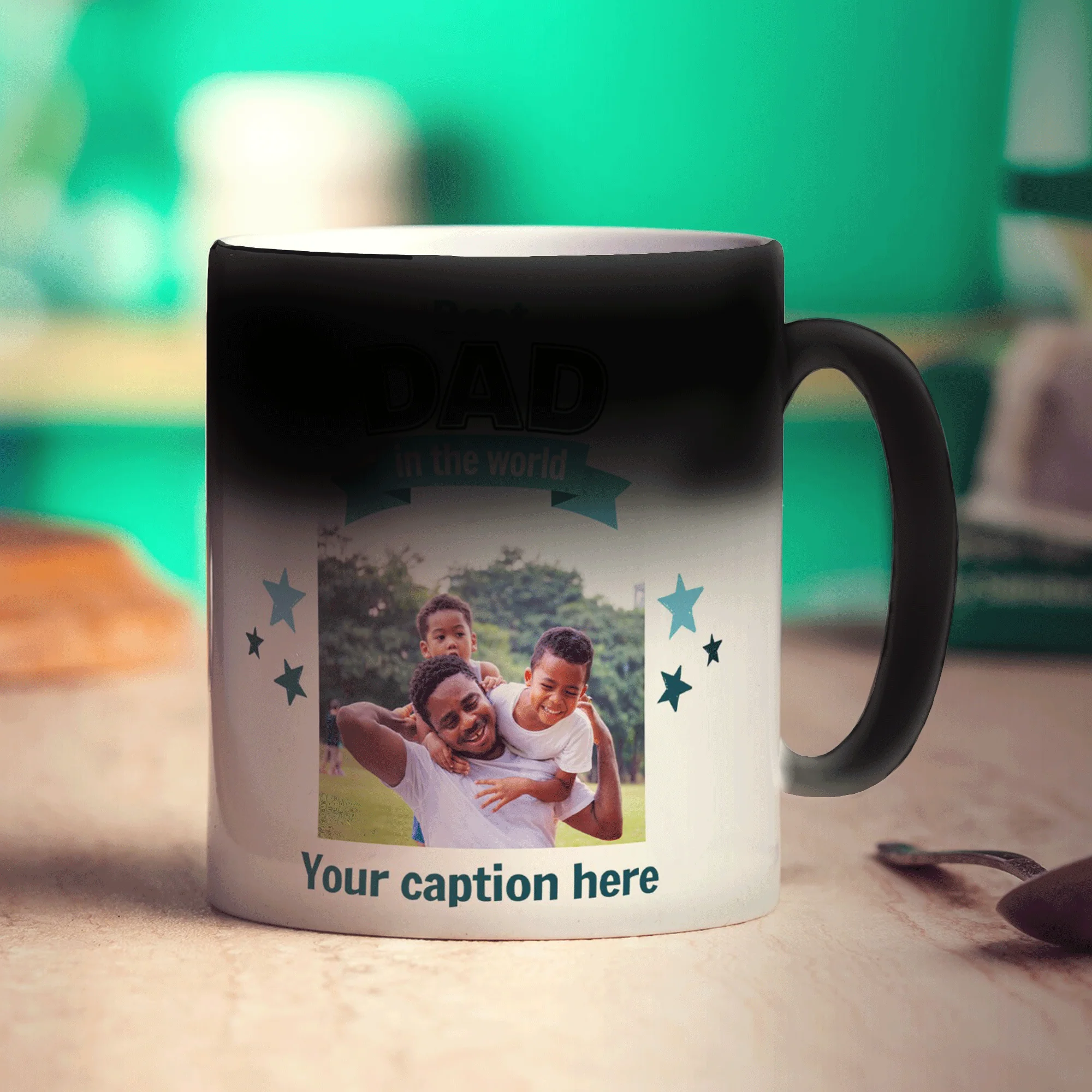Best Dad in the World Mug with Photo and Caption - Image 4