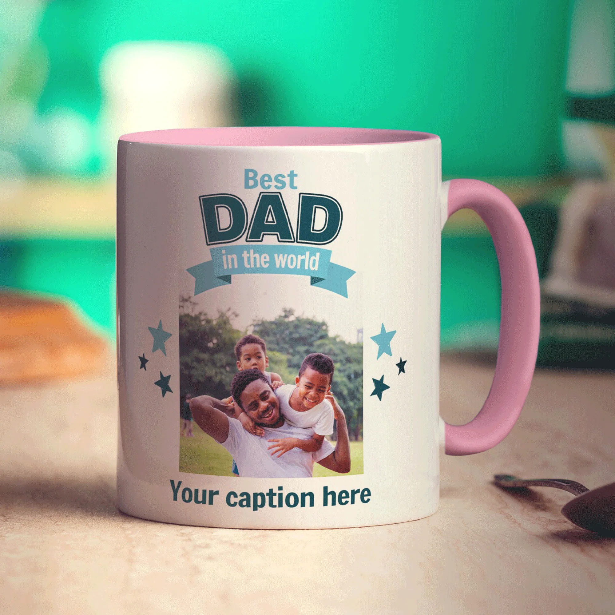 Best Dad in the World Mug with Photo and Caption - Image 7