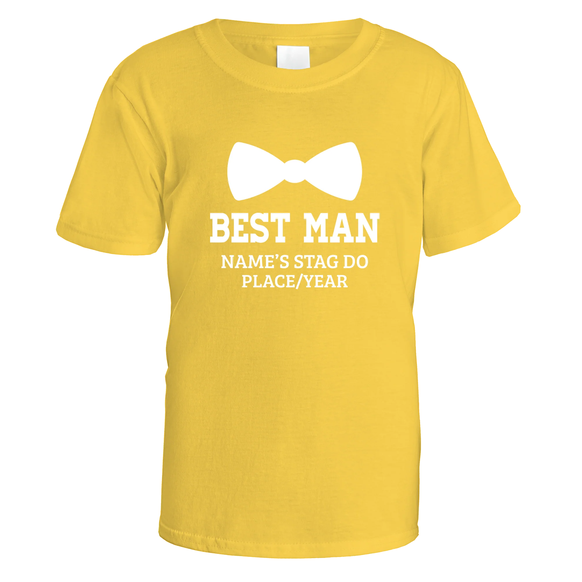 Best Man Bow Tie Stag Do T-Shirt - Image 4