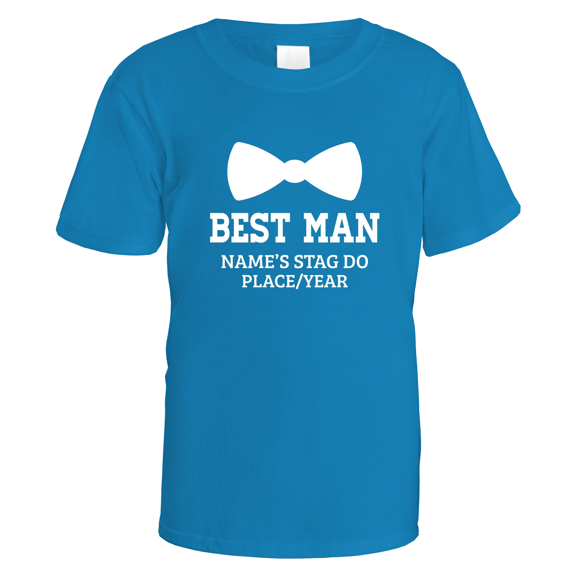 Best Man Bow Tie Stag Do T-Shirt - Image 7