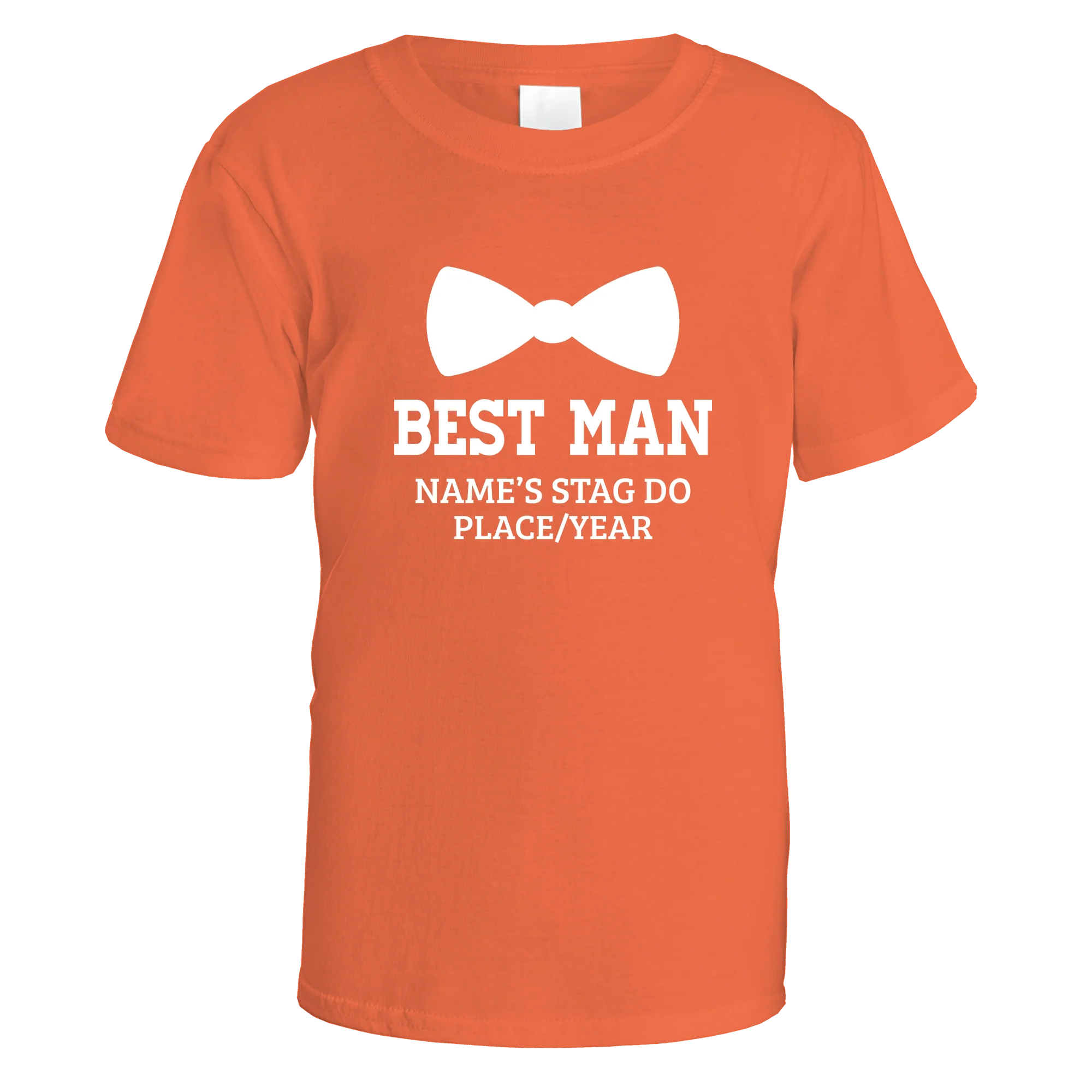 Best Man Bow Tie Stag Do T-Shirt - Image 9