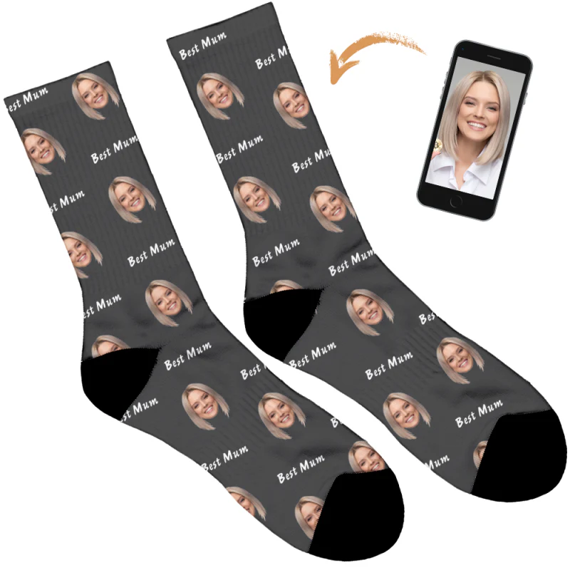 Best Mum Personalised Socks - Image 2